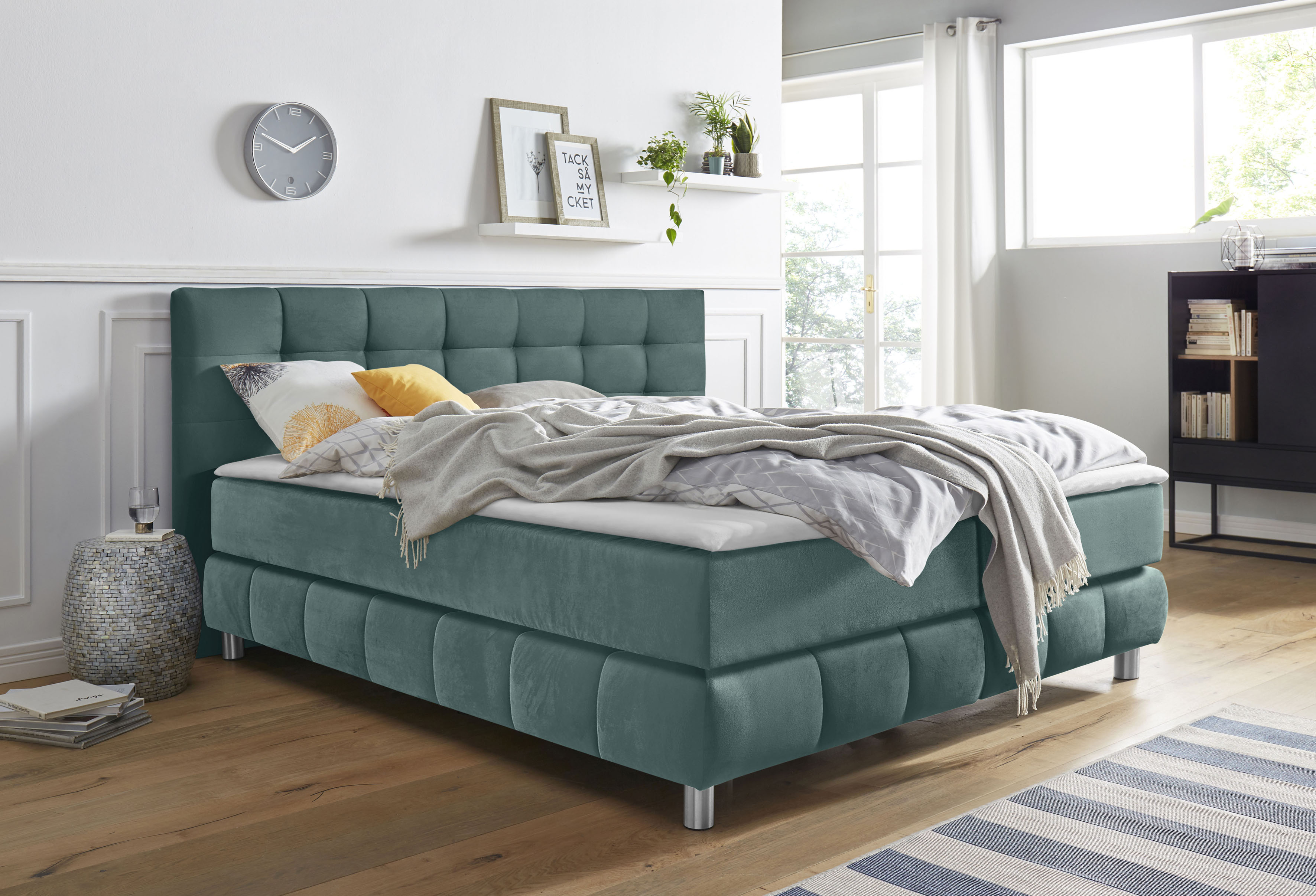 Home affaire Boxspringbett "Salo" incl. Topper, 6 Breiten, 2 Härtegrade, TFK auch in Härtegrad 4