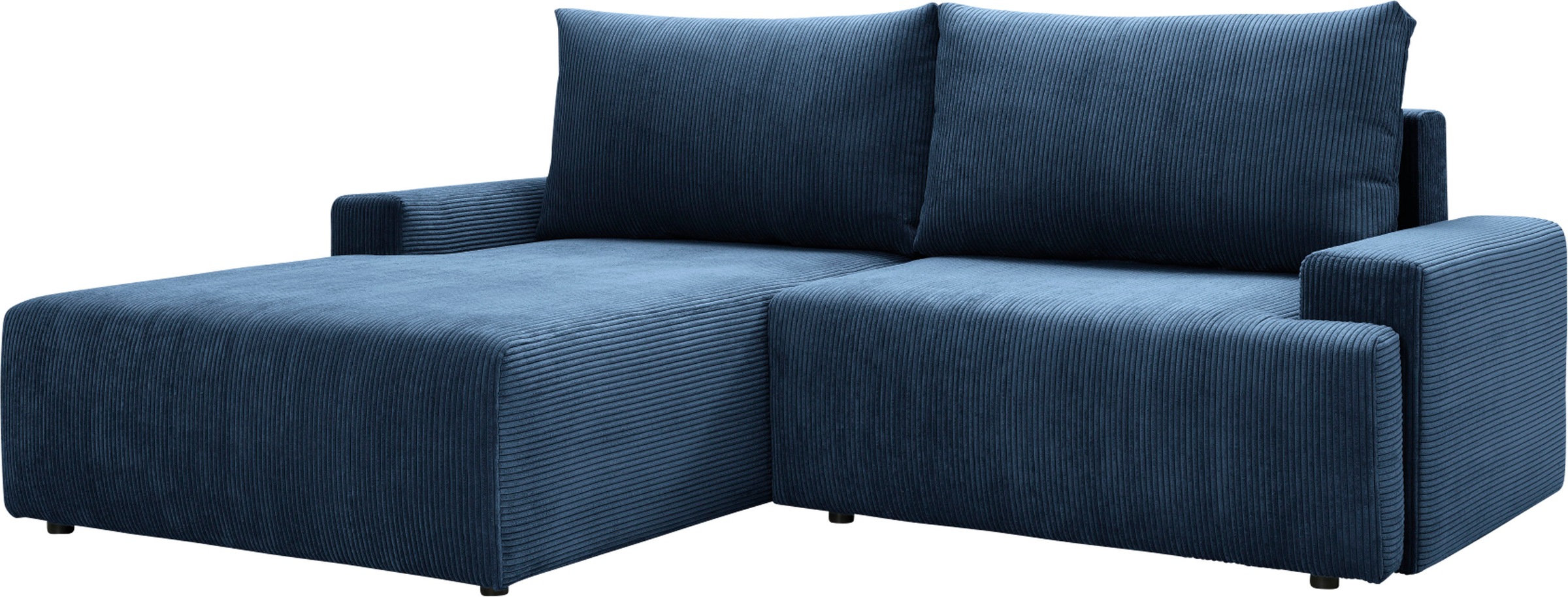 exxpo - sofa fashion Ecksofa »Orinoko, aktuelles Design und hoher Sitzkomfort, L-Form«, inkl. Bettfunktion und Bettkasten, schöne Farben im angesagten Cord