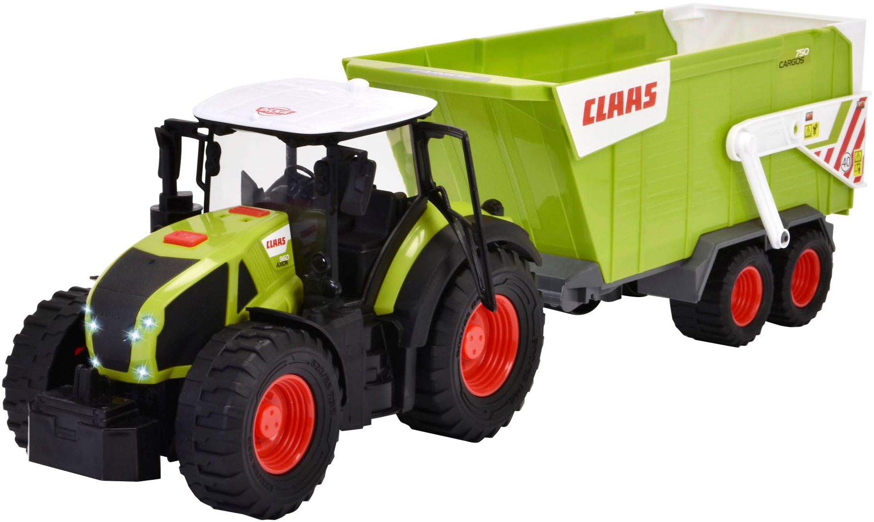 Dickie Toys Spielzeug-Traktor »CLAAS mit Anhänger«, mit Licht und Sound
