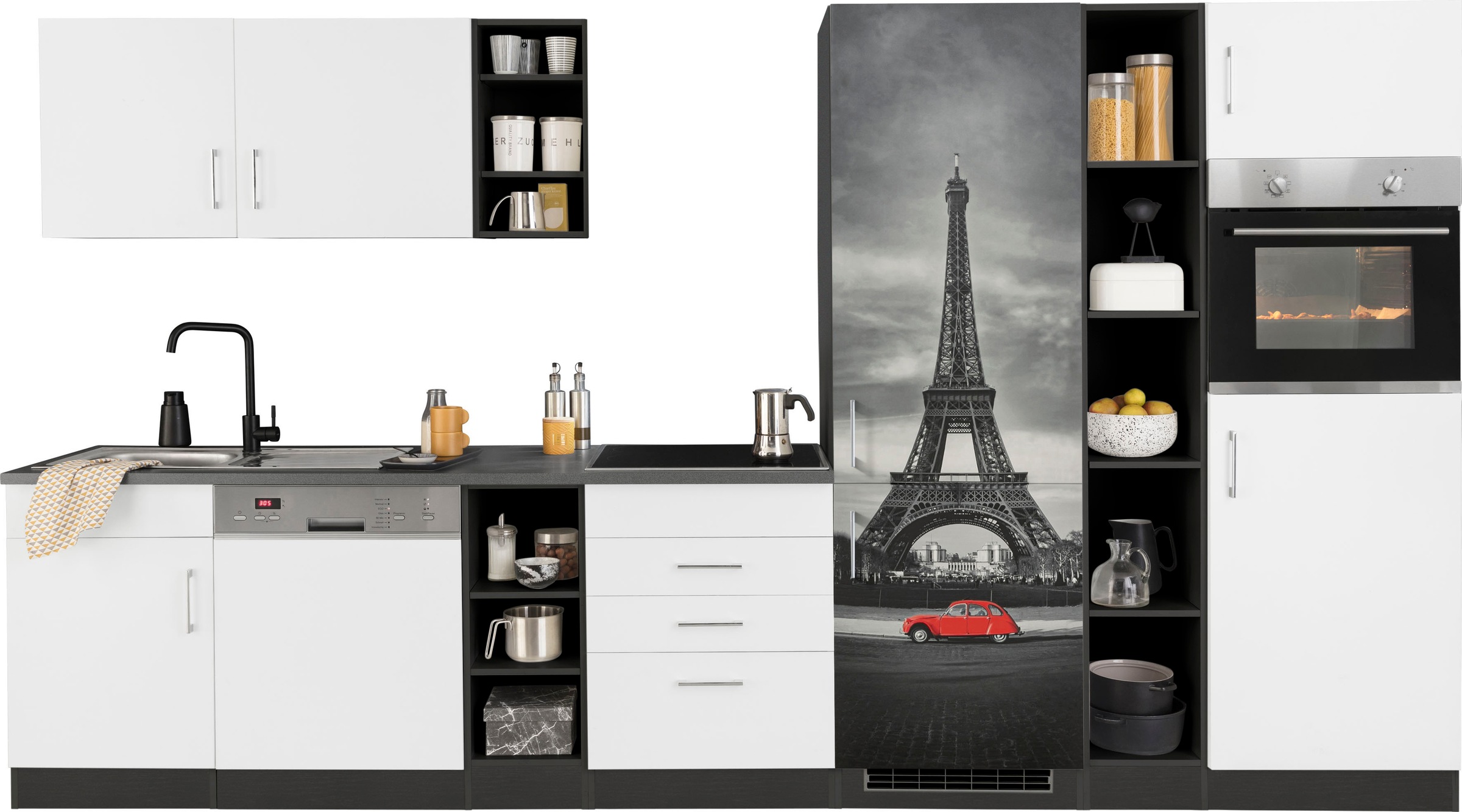 KOCHSTATION Küchenzeile "KS-Paris – Küchen mit einzigartigen Fotomotiven au günstig online kaufen