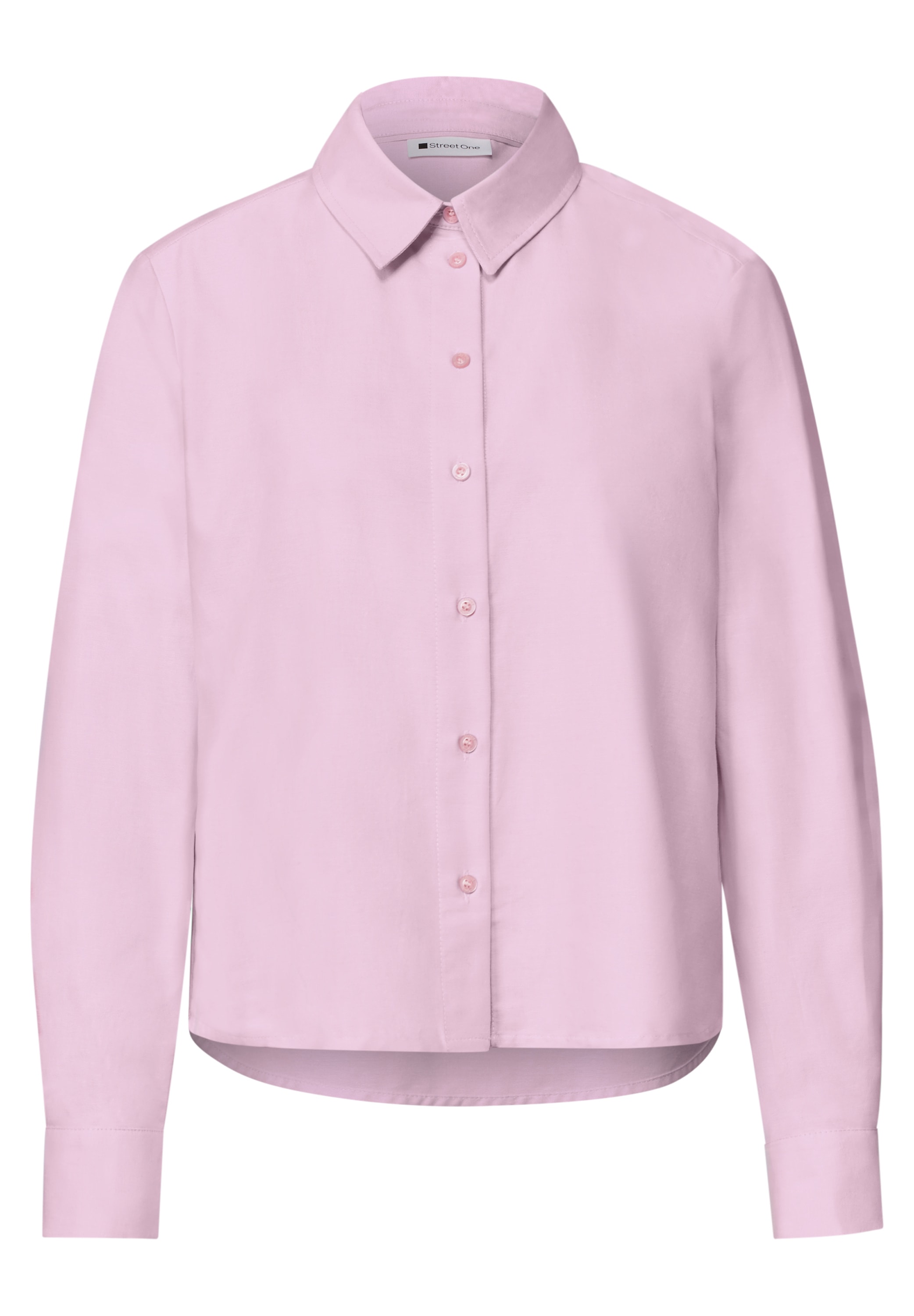 STREET ONE Langarmbluse Oxford Bluse mit Backprint
