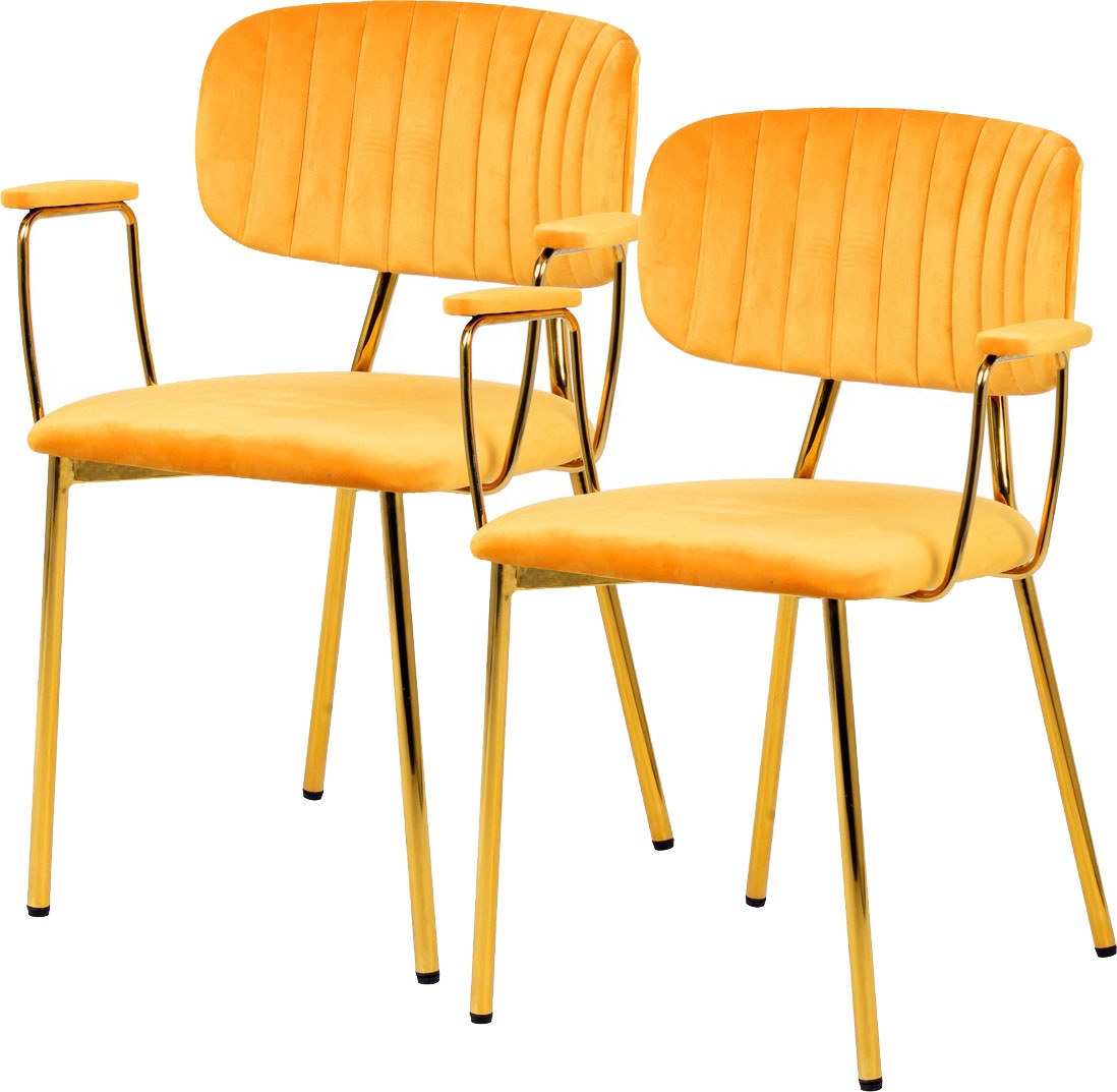 Kayoom Polsterstuhl "Stuhl Giselle 225 2er-Set, Gestell aus Edelstahl" (Set günstig online kaufen