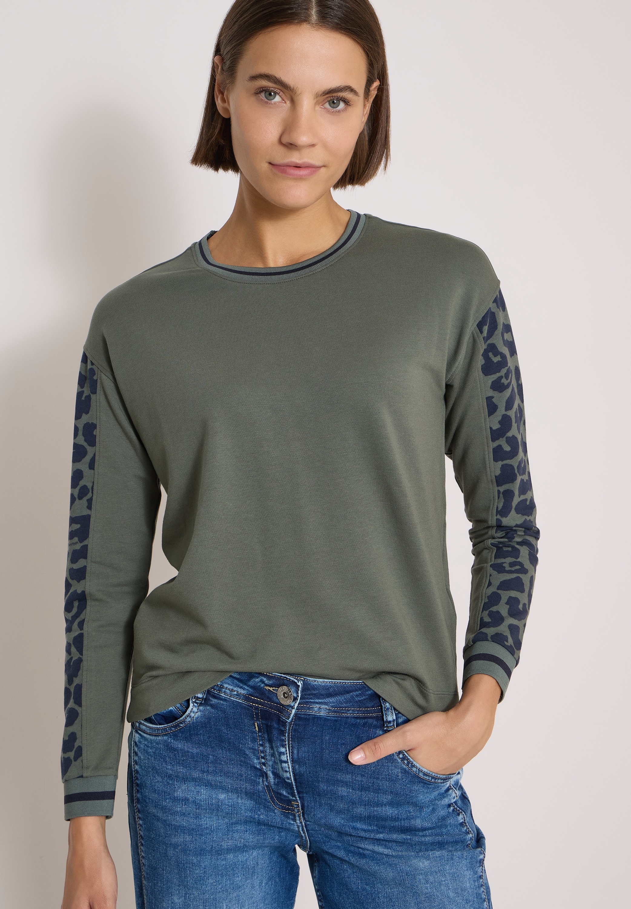 Cecil Langarmshirt mit Rundhalsausschnitt