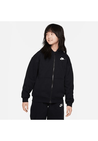 Kapuzensweatjacke »CLUB FLEECE BIG KIDS' (GIRLS') OVERSIZED FULL-ZIP HOODIE«