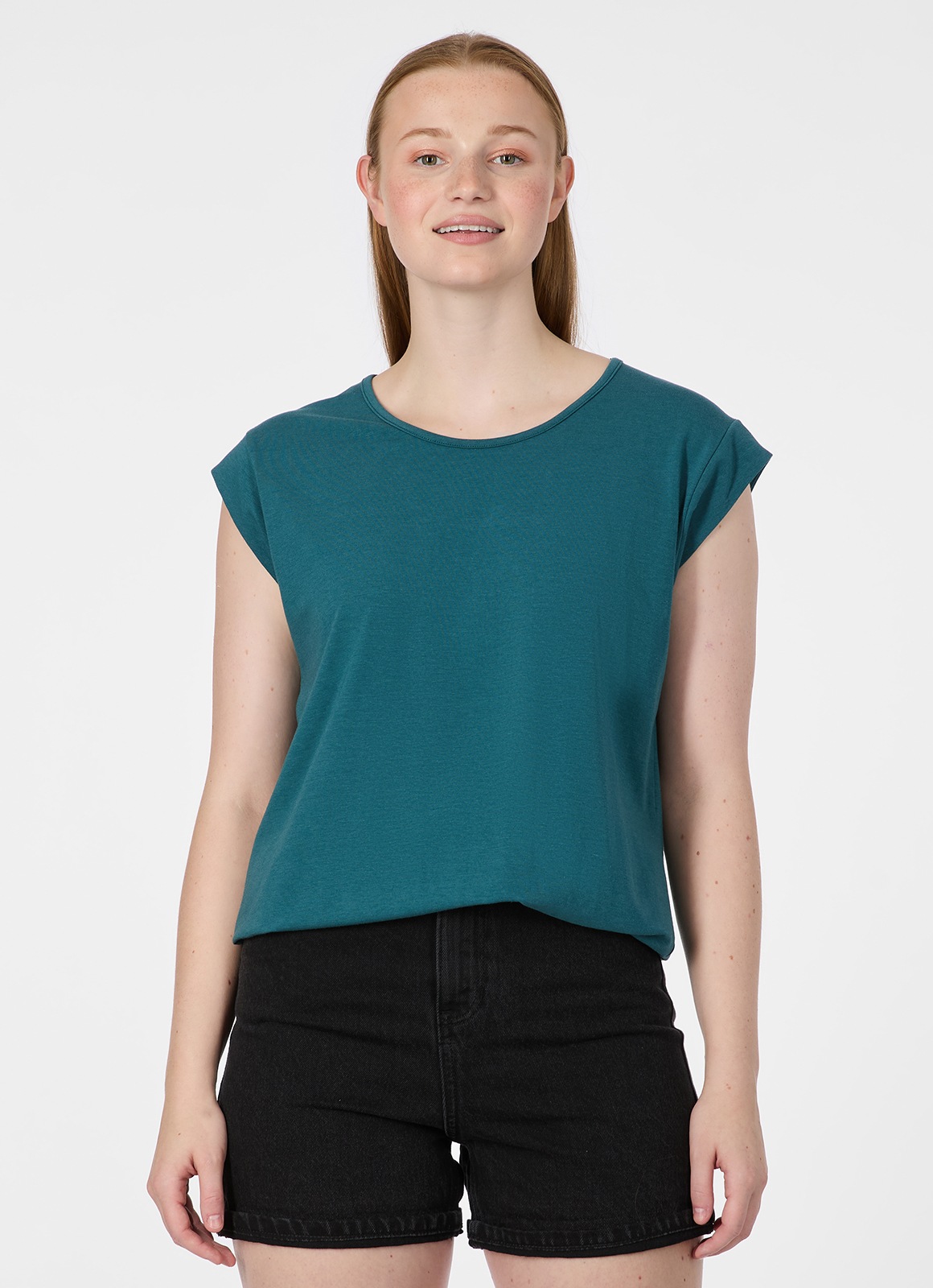 Ragwear Kurzarmshirt "TULSA" Fließendes Material mit Gummizug in unifarbene günstig online kaufen