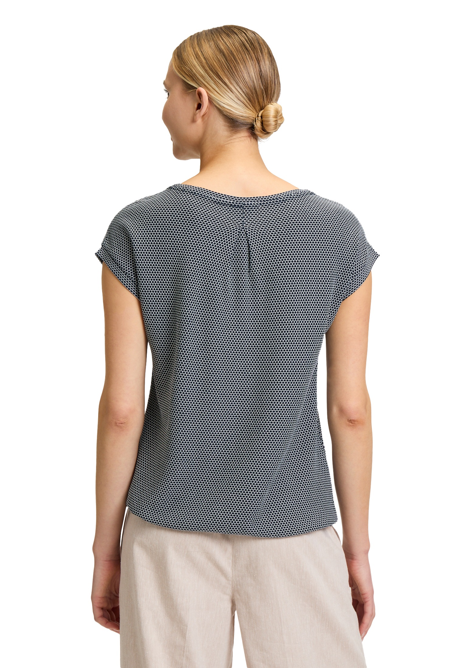 Betty&Co Kurzarmshirt »Betty & Co Casual-Shirt mit Struktur«, (1 tlg.), Material