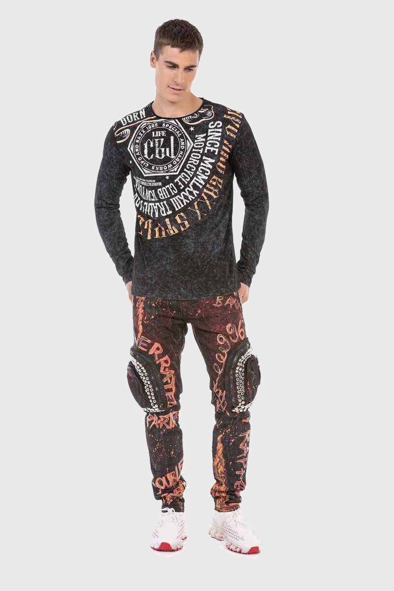 Cipo & Baxx T-Shirt »Sweatshirts«, mit angesagtem Print