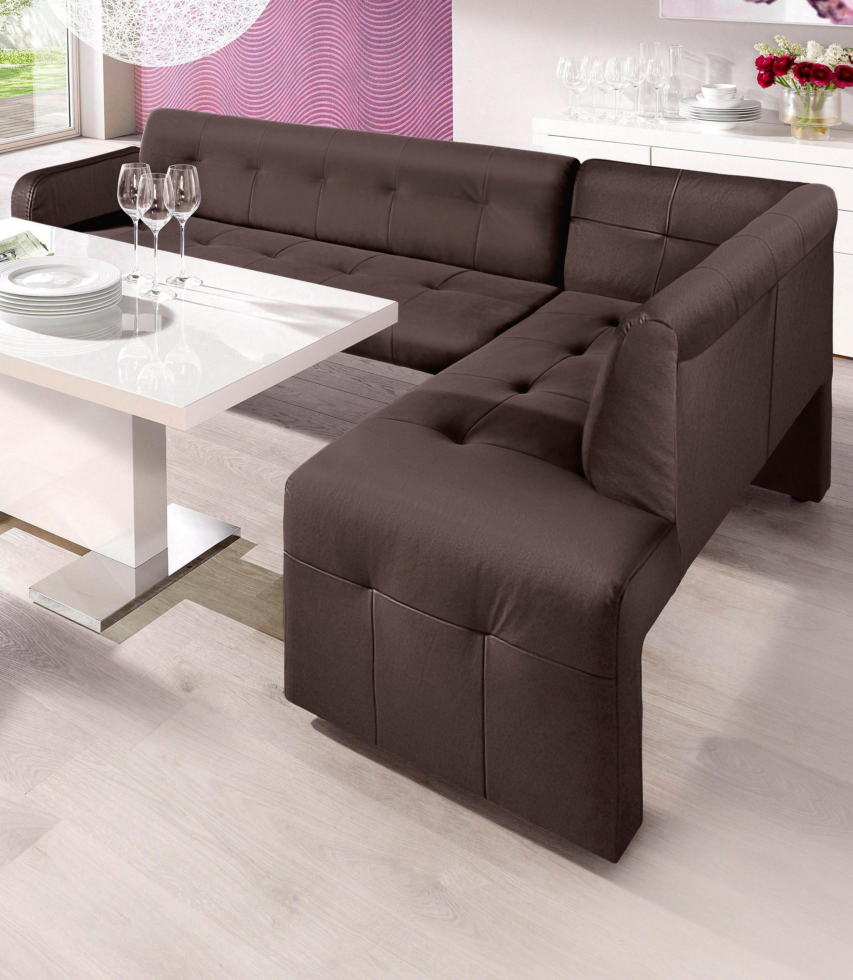 exxpo - sofa fashion "Barista, bequem und elegant, hohe Bodenfreiheit" Eckbank Barista bequem und elegant, hochwertige Detailverarbeitung