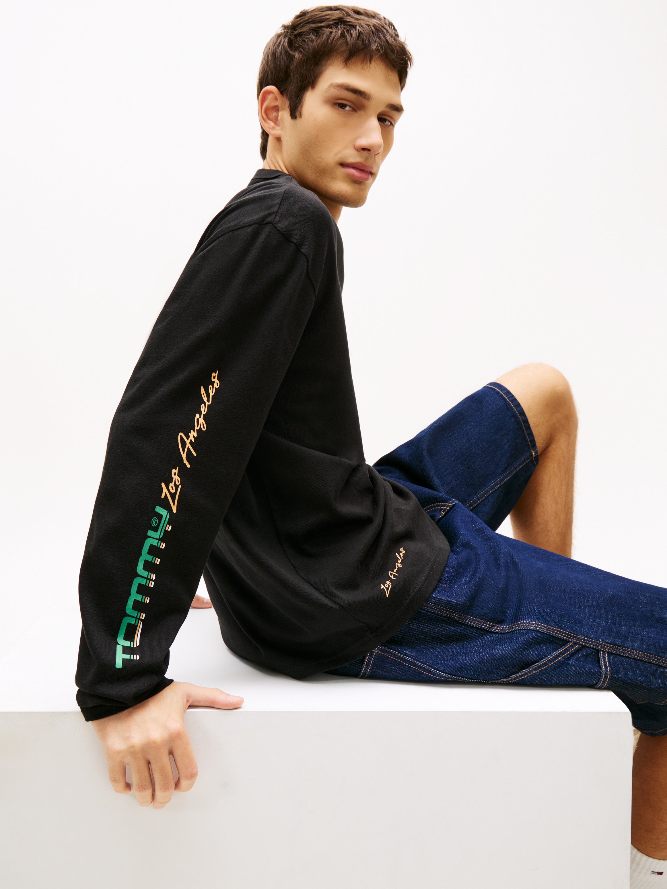 Tommy Jeans Langarmshirt RELAXED FIT mit Print günstig online kaufen