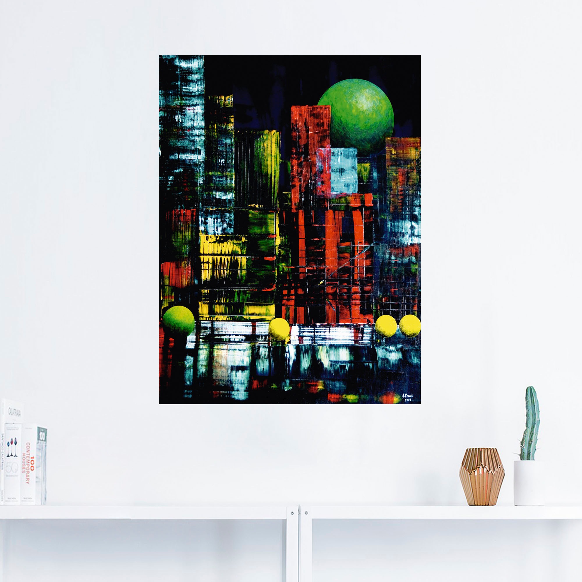 Artland Wandbild »New York abstrakt II«, Amerika, (1 St.), als Leinwandbild, Wandaufkleber in verschied. Größen