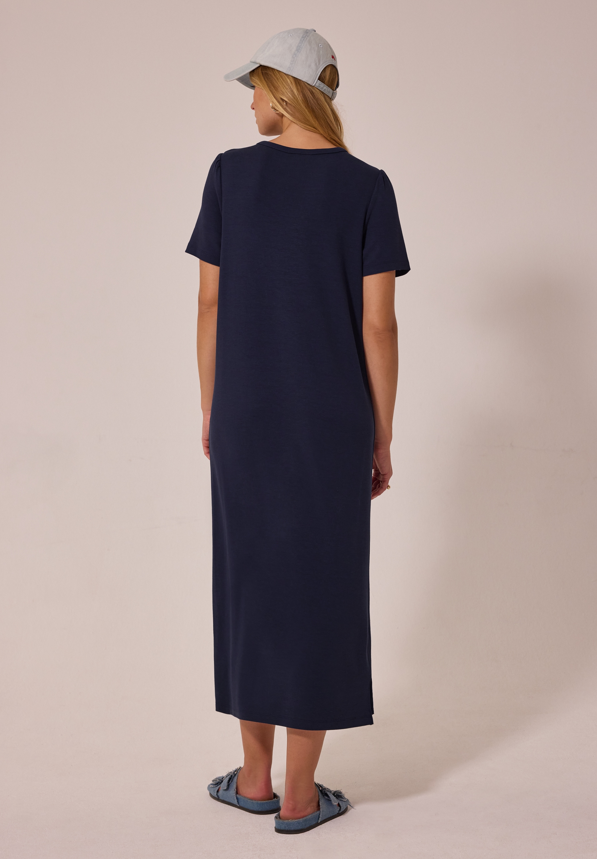 STREET ONE STUDIO Midikleid Ohne Taschen in Unifarbe