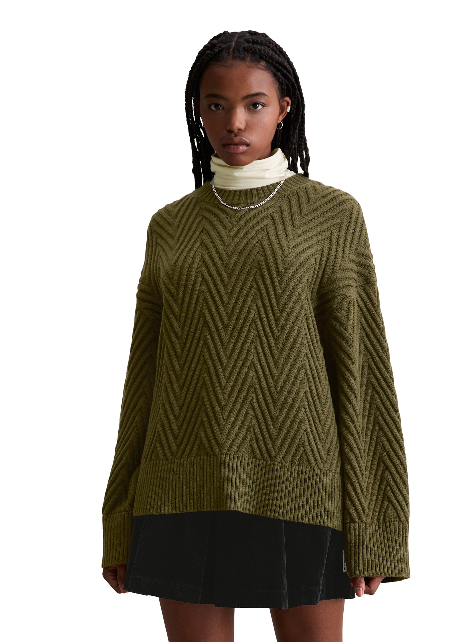 Marc OPolo DENIM Strickpullover "aus weichem Schurwolle-Mix" günstig online kaufen