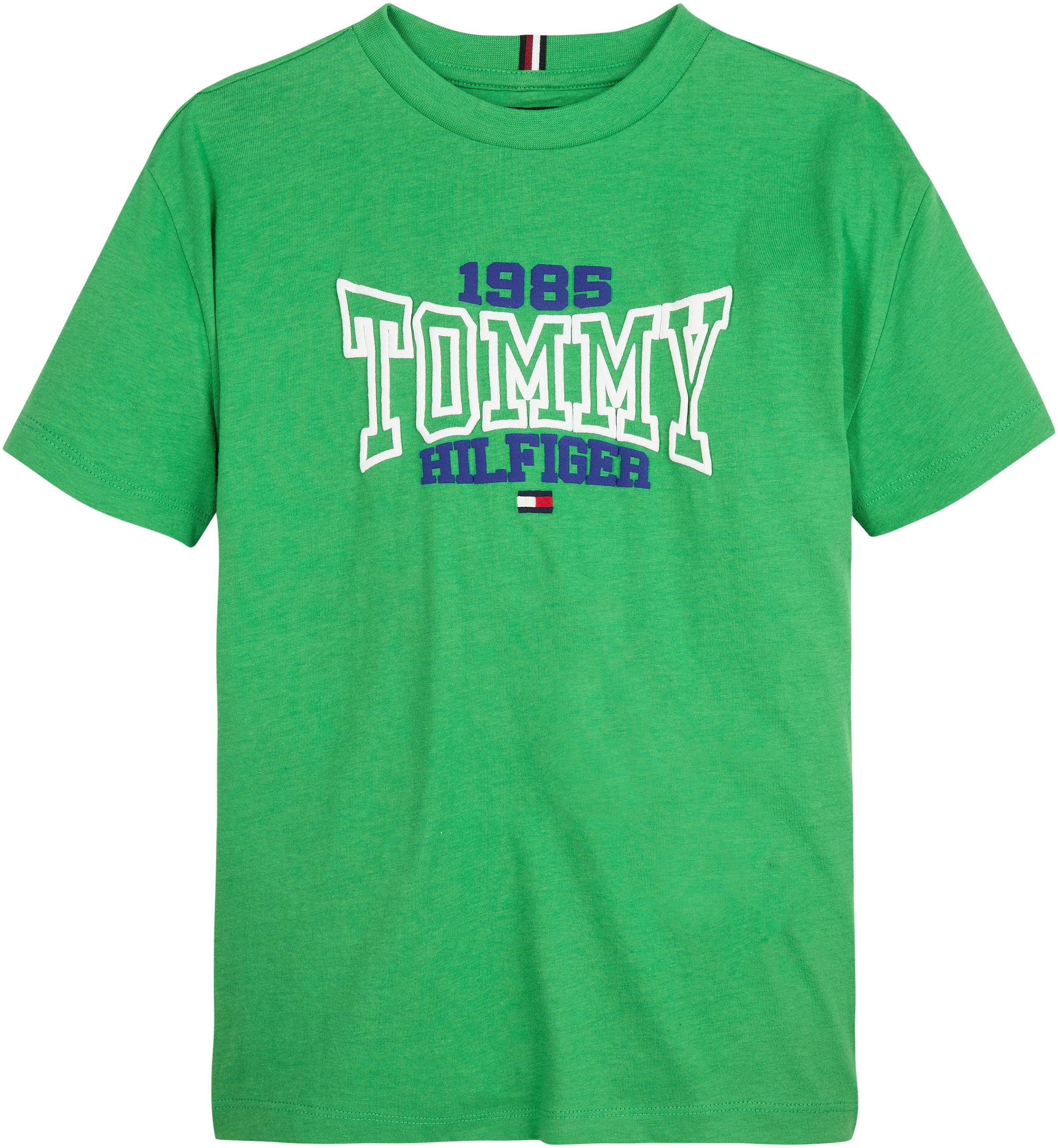 BAUR Print »TOMMY Hilfgier 1985 T-Shirt modischem Tommy Hilfiger VARSITY TEE für 1985 mit ▷ S/S«, Tommy | Varsity