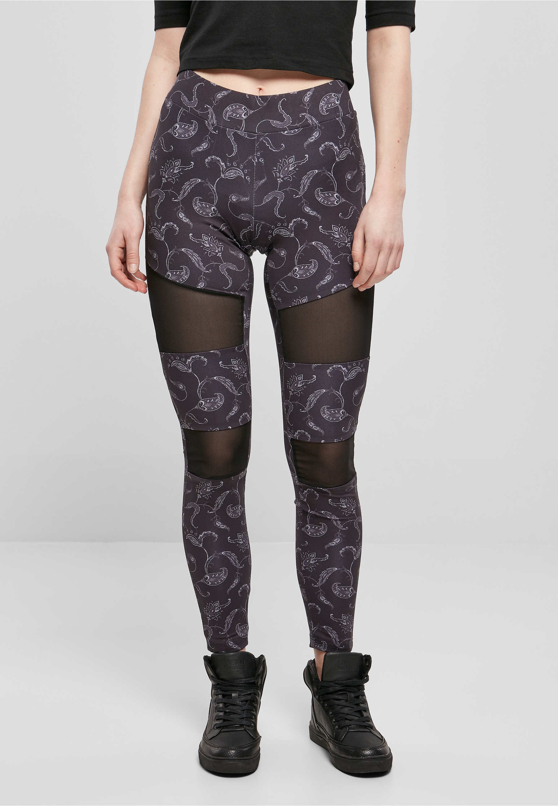 URBAN CLASSICS Leggings »Urban Classics Damen Ladies Tech Mesh AOP Leggings«