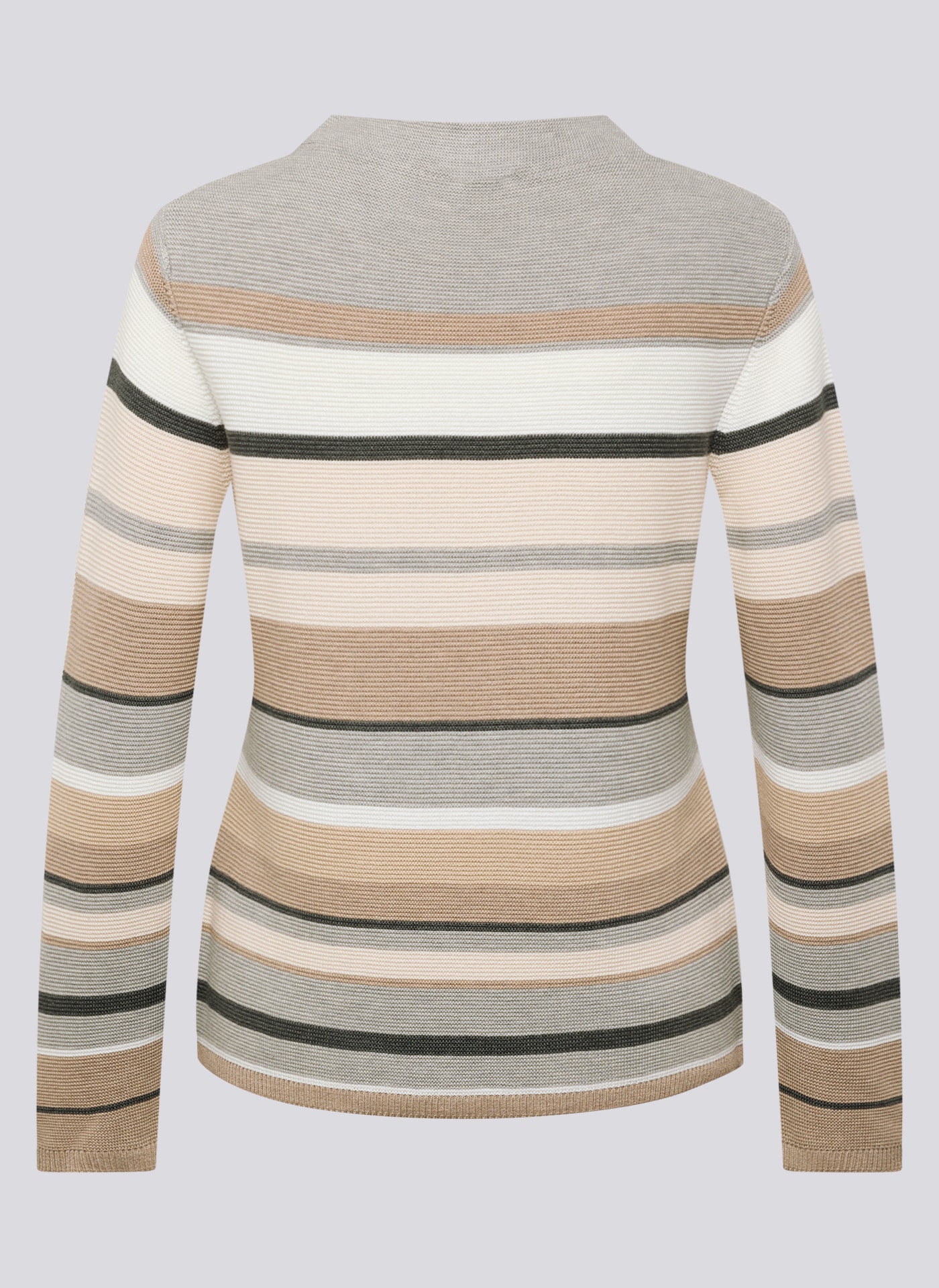 Rabe Streifenpullover mit intarsien Muster