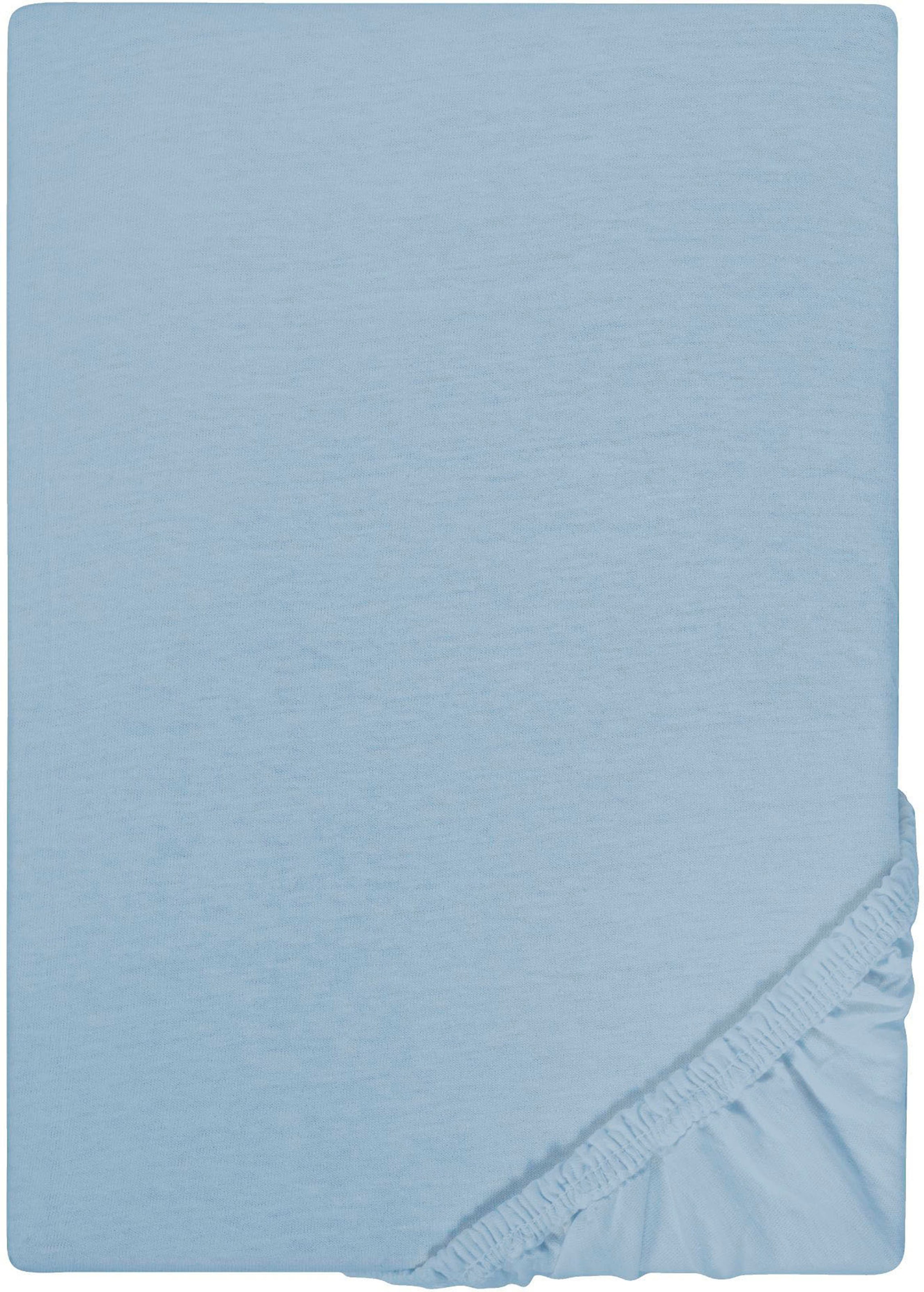 Biberna Spannbettlaken »Leila Jersey, Spannbetttuch in Gr. 90x200, 180x200 oder 200x200 cm«, Bettlaken aus 100% Baumwolle, für Matratzenhöhen bis 22 cm