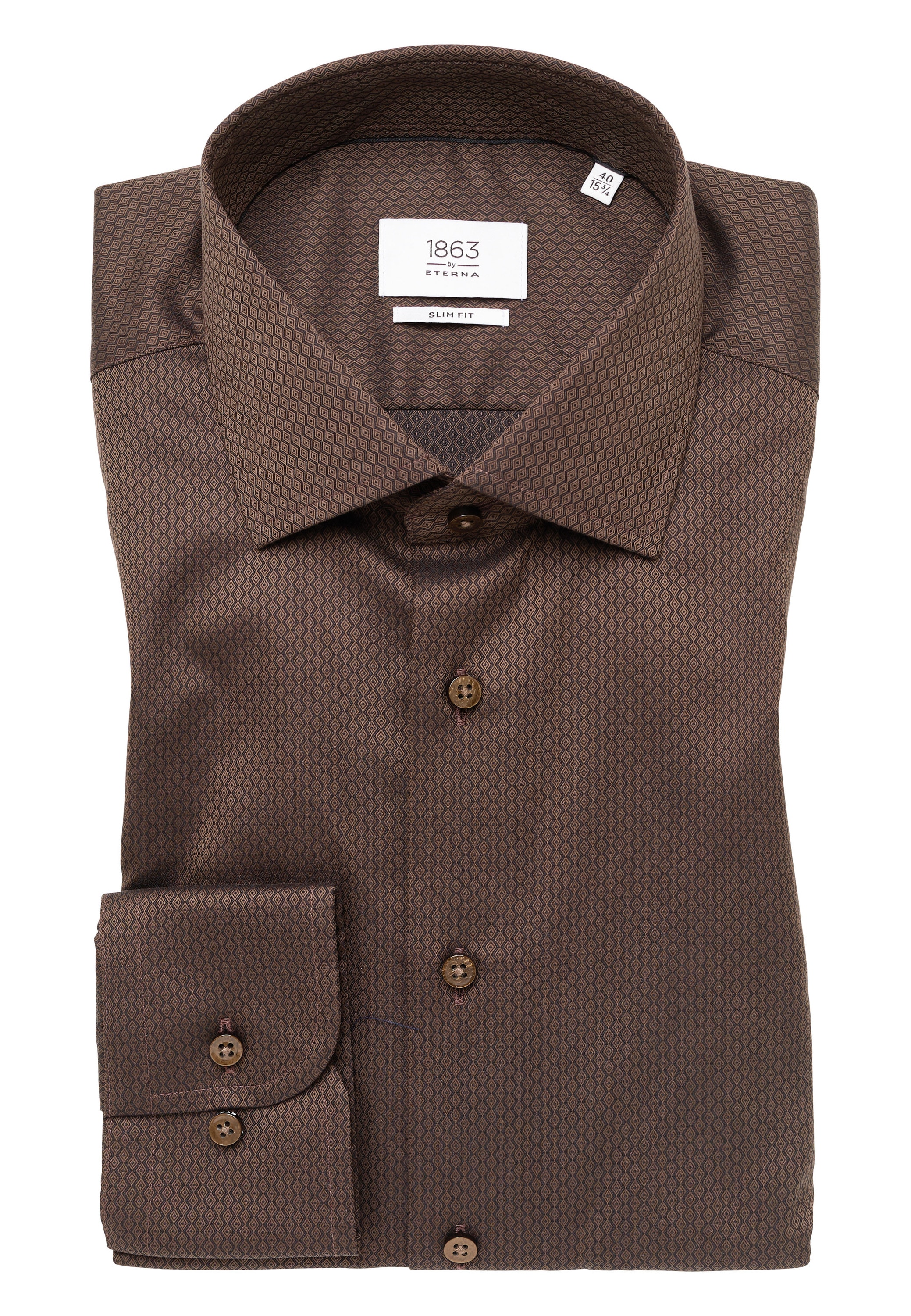 Eterna Langarmhemd »SLIM FIT«, NON IRON (bügelfrei)