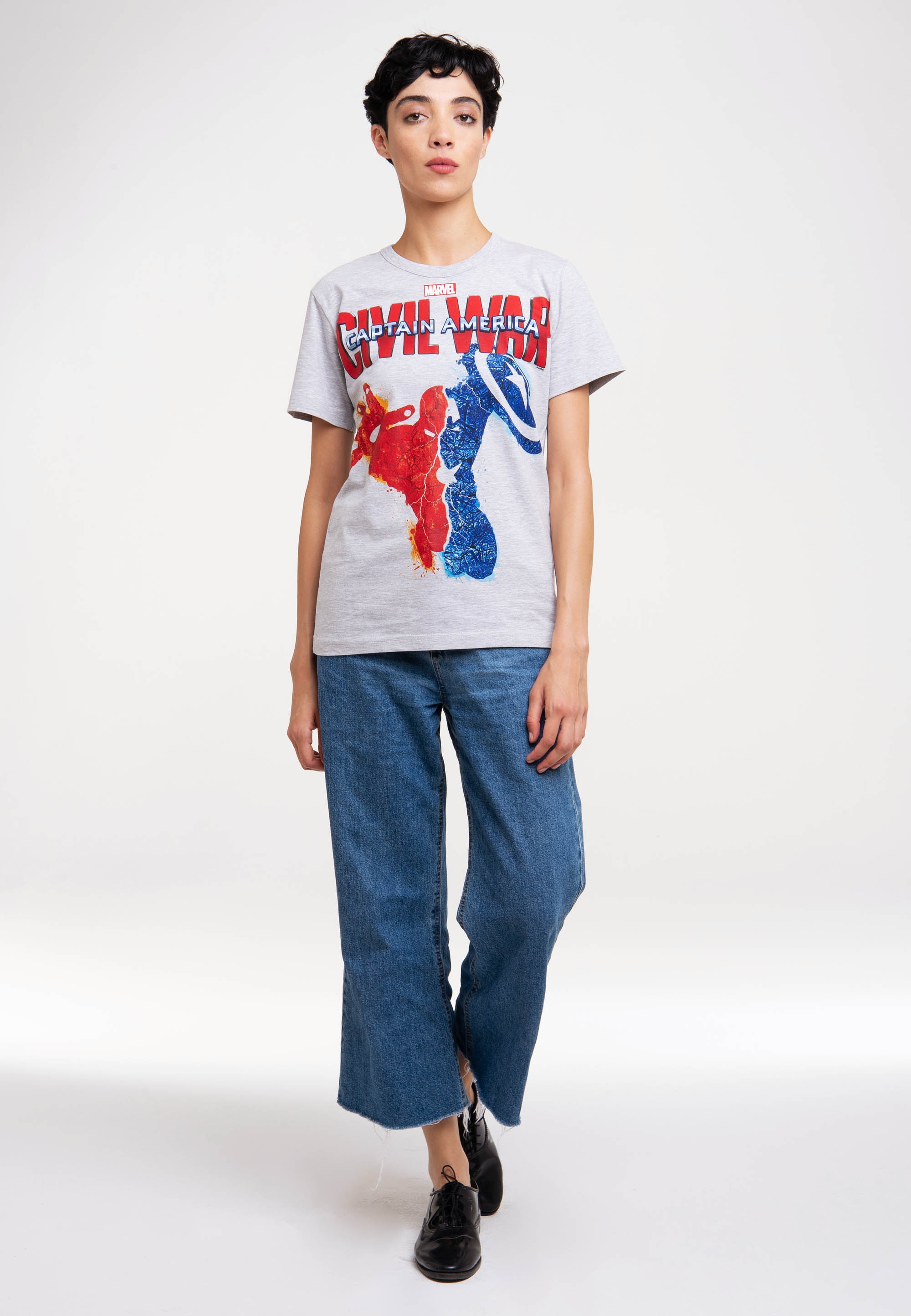 LOGOSHIRT T-Shirt »Marvel - Captain America - Civil War«, mit trendigem Superhelden-Print