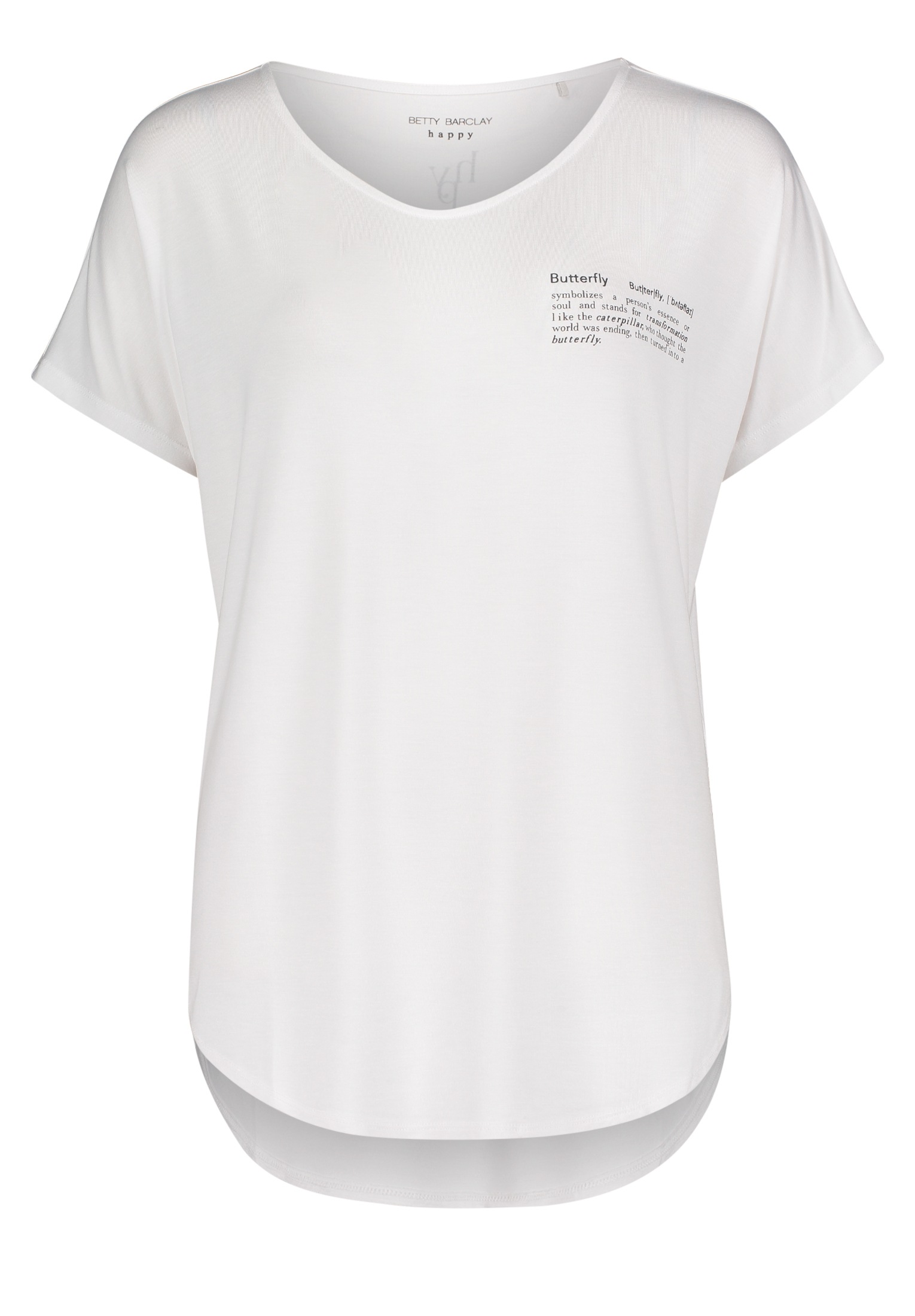Betty Barclay Kurzarmshirt »Betty Barclay Oversize-Shirt mit V-Ausschnitt«, (1 tlg.), Design