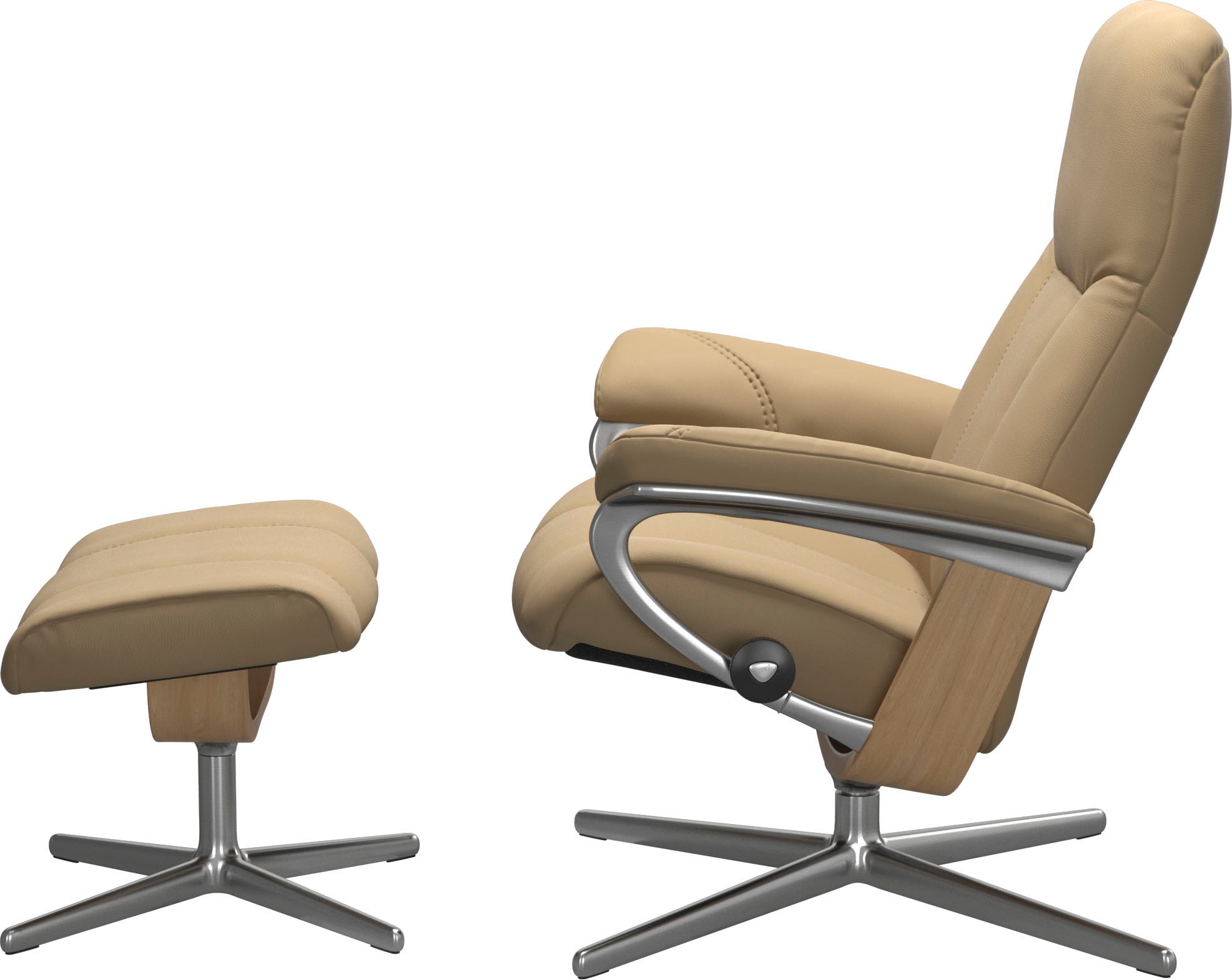 Stressless® Relaxsessel »Consul«, mit Cross Base, Größe S, M & L, Holzakzent Eiche