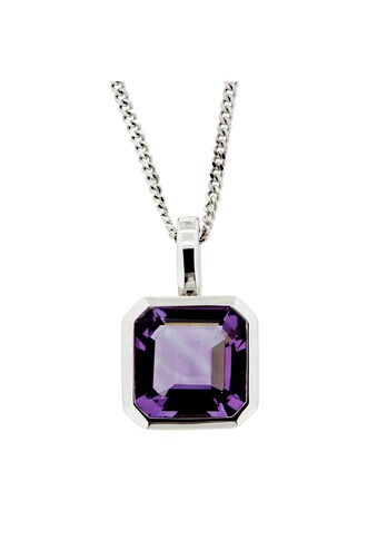 Kette mit Anhänger »585/- Weißgold Amethyst Achteck«