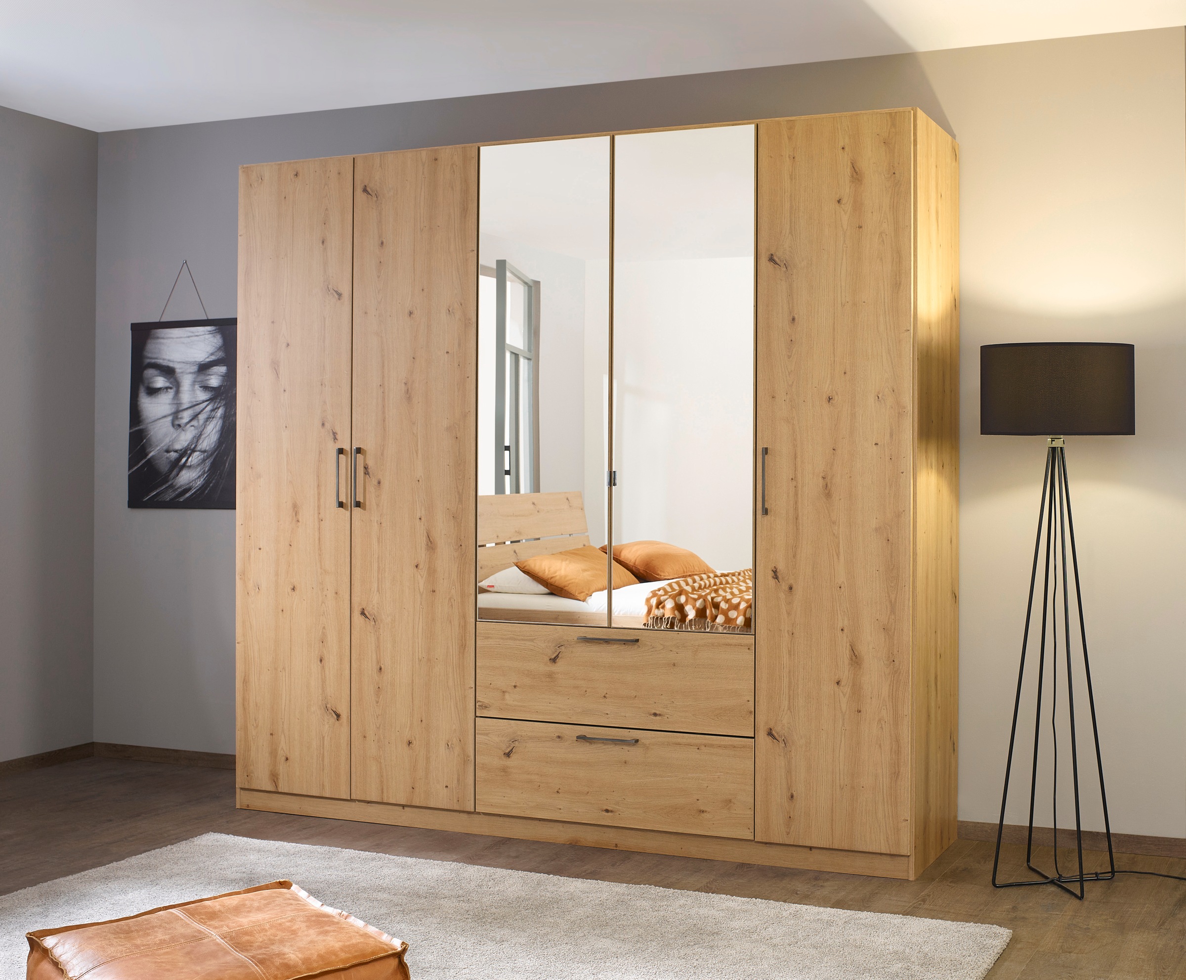 OTTO home Drehtürenschrank "Kleiderschrank Schrank Garderobe Wäscheschrank günstig online kaufen