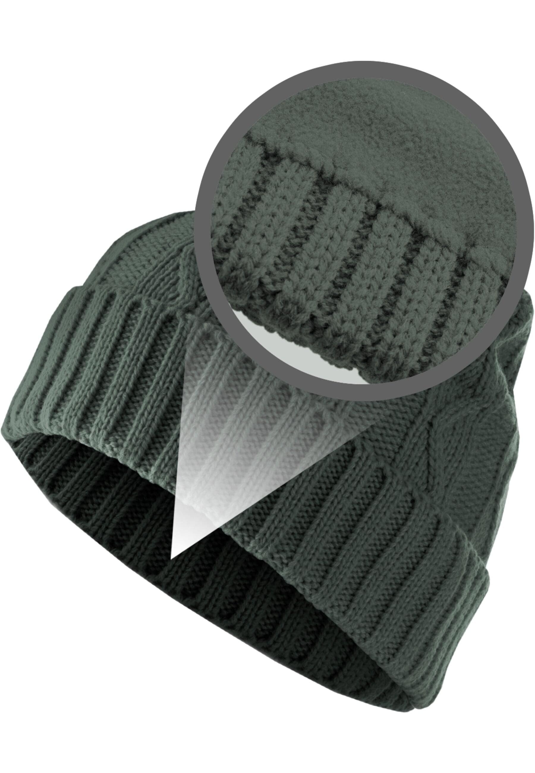 MSTRDS Beanie »MSTRDS Unisex Beanie Cable Flap«, (1 St.)