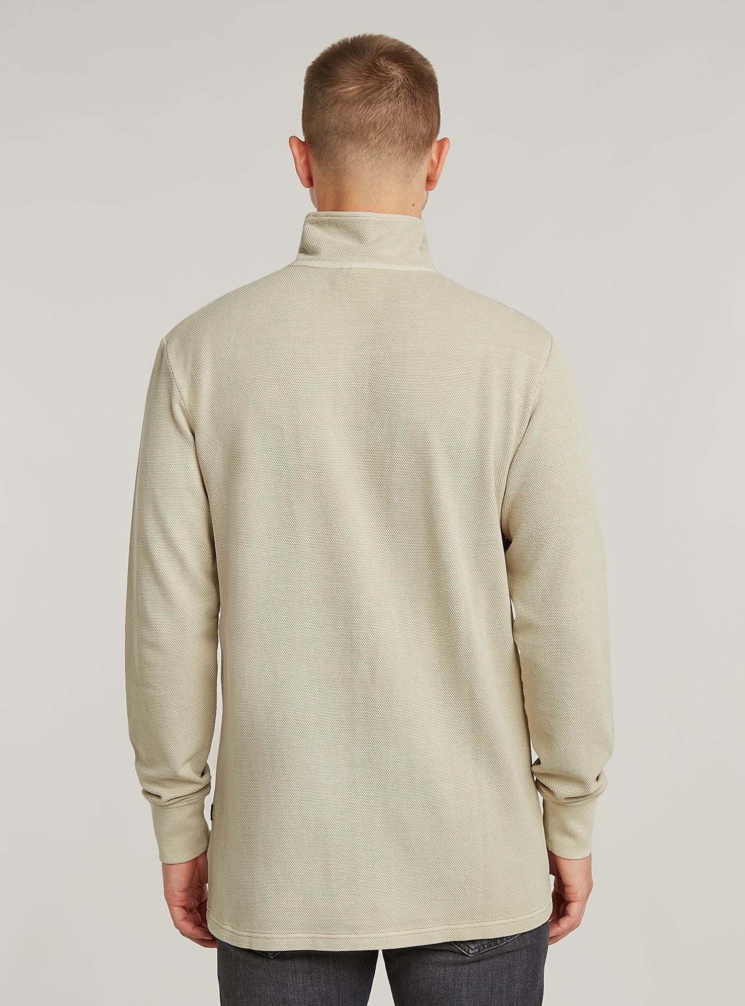 G-STAR T-Shirt »Overdyed Half Zip Tweeter«