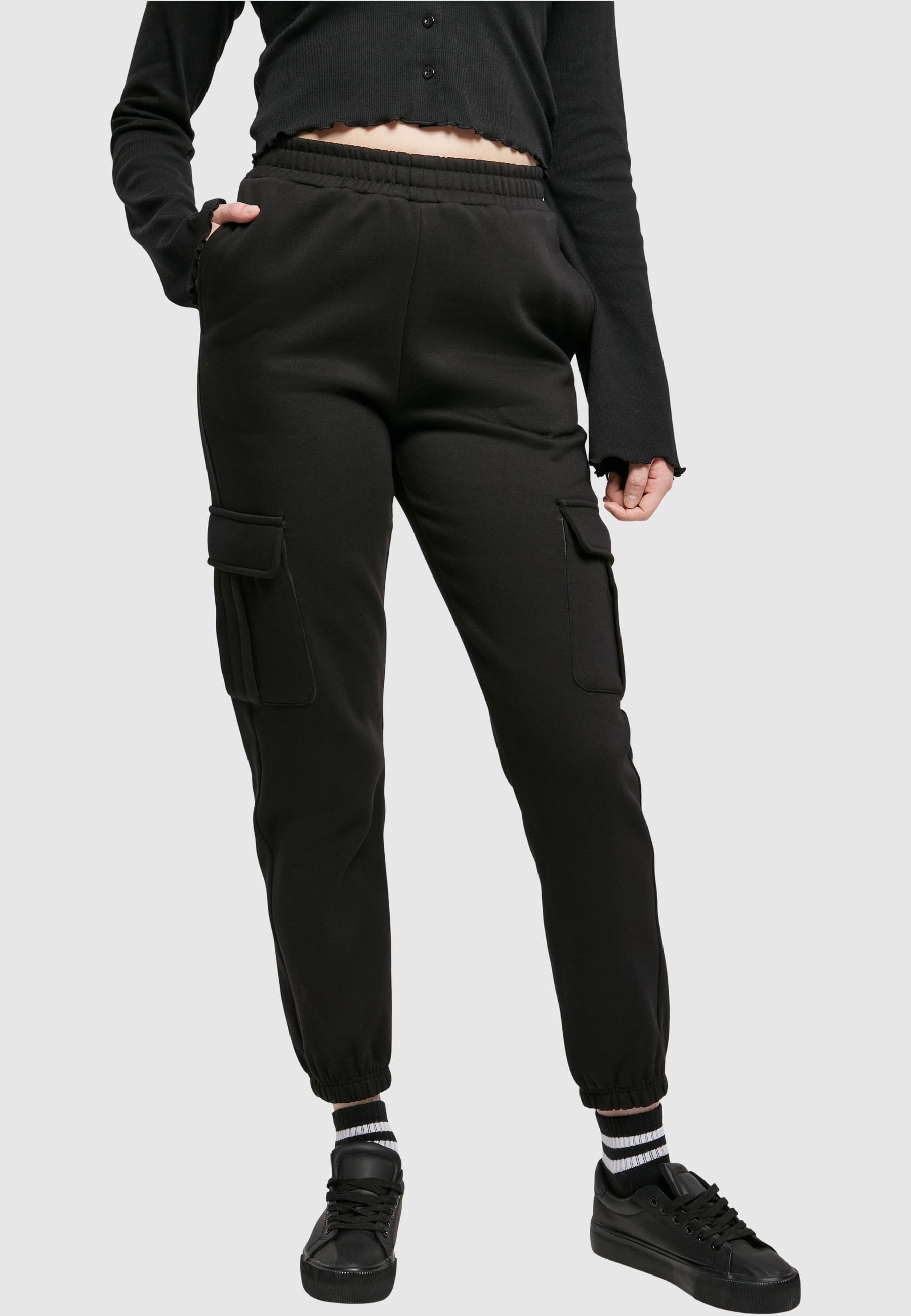 URBAN CLASSICS Jogginghose »Urban Classics Damen Ladies High Waist Cargo Sweat Pants«, (1 tlg.)