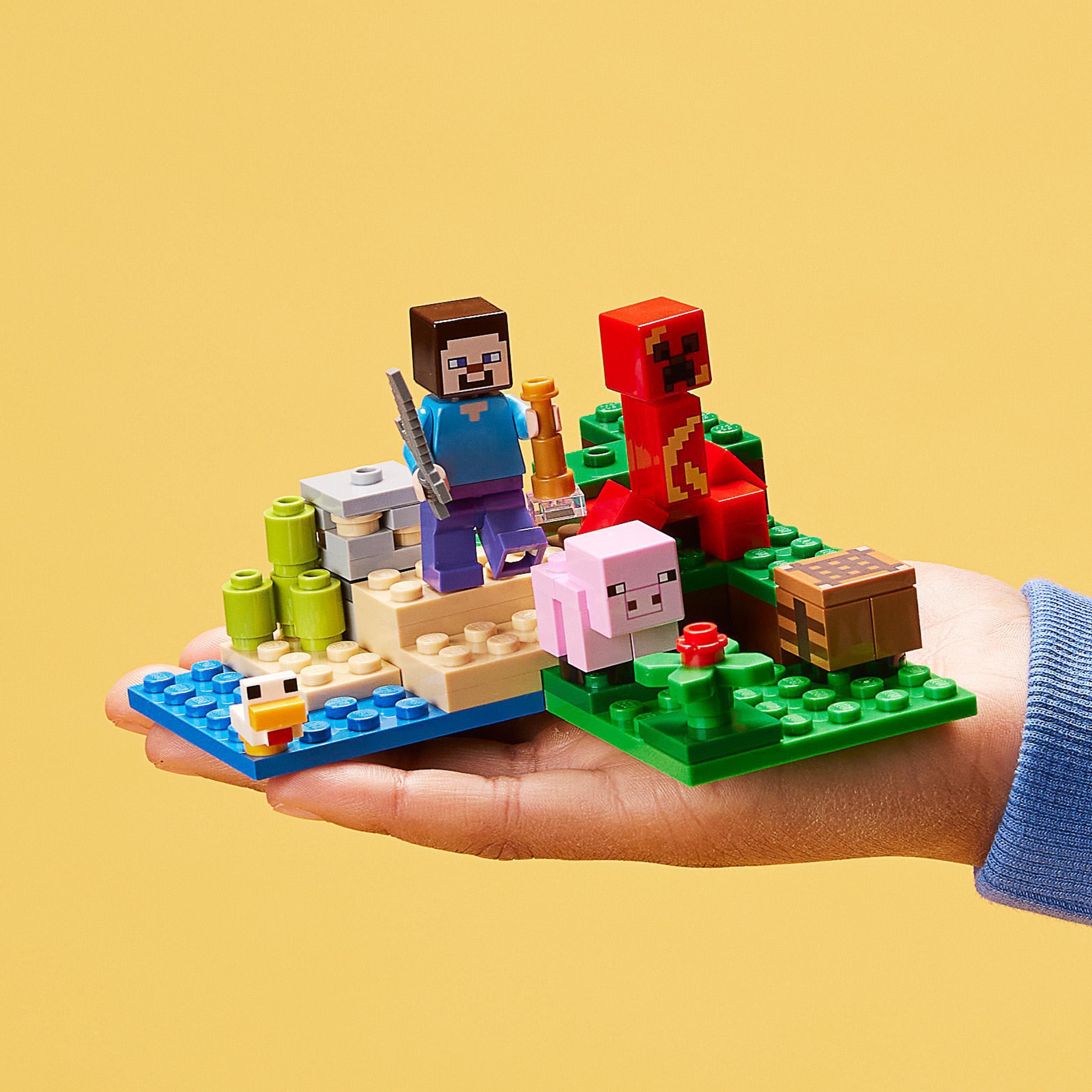 LEGO® Konstruktionsspielsteine »Der Hinterhalt des Creeper™ (21177), LEGO® Minecraft™«, (72 St.)