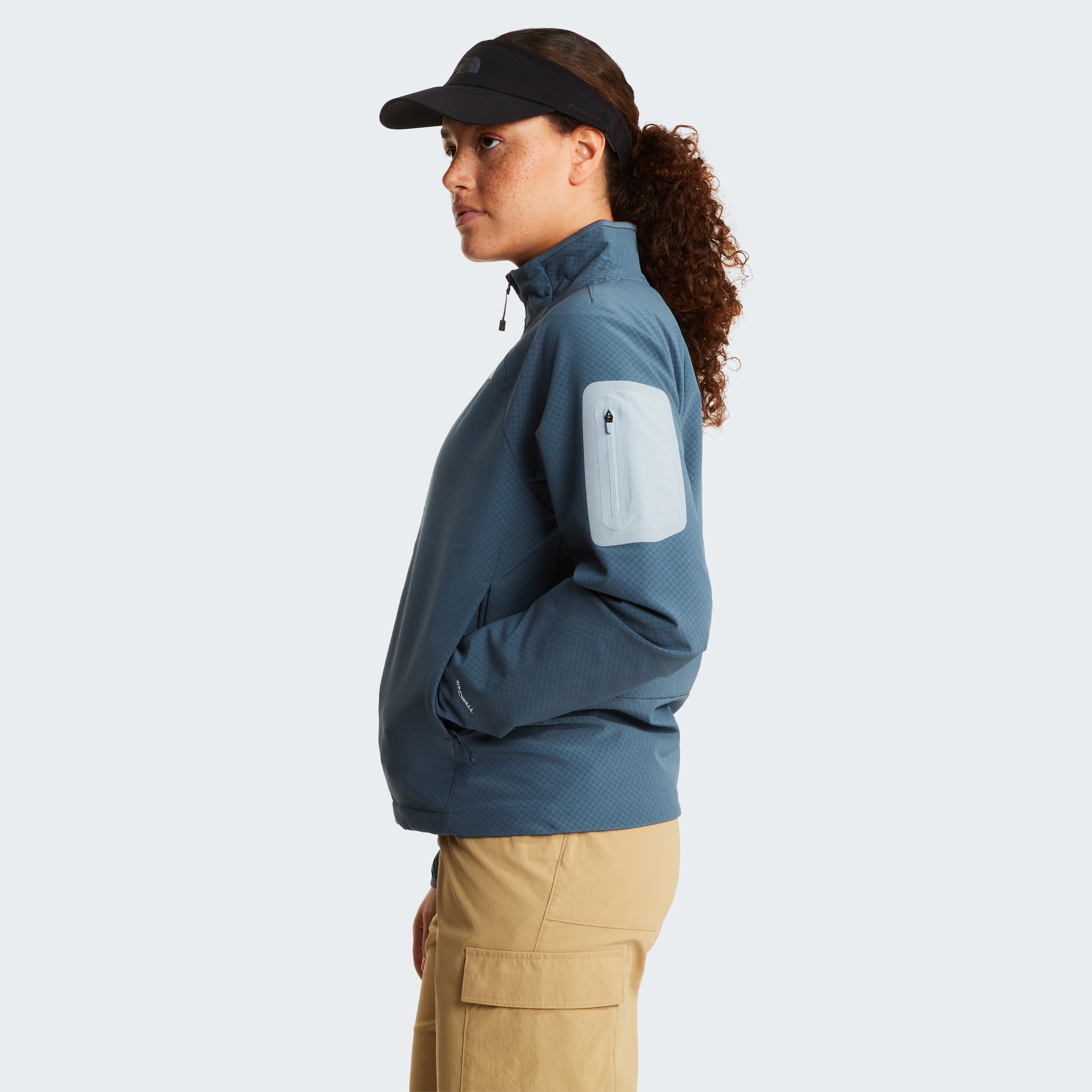 The North Face Softshelljacke »W TEK APPROACH JACKET« für Erwachsene, winddicht, mit Reißverschluss, mit Ärmeltasche