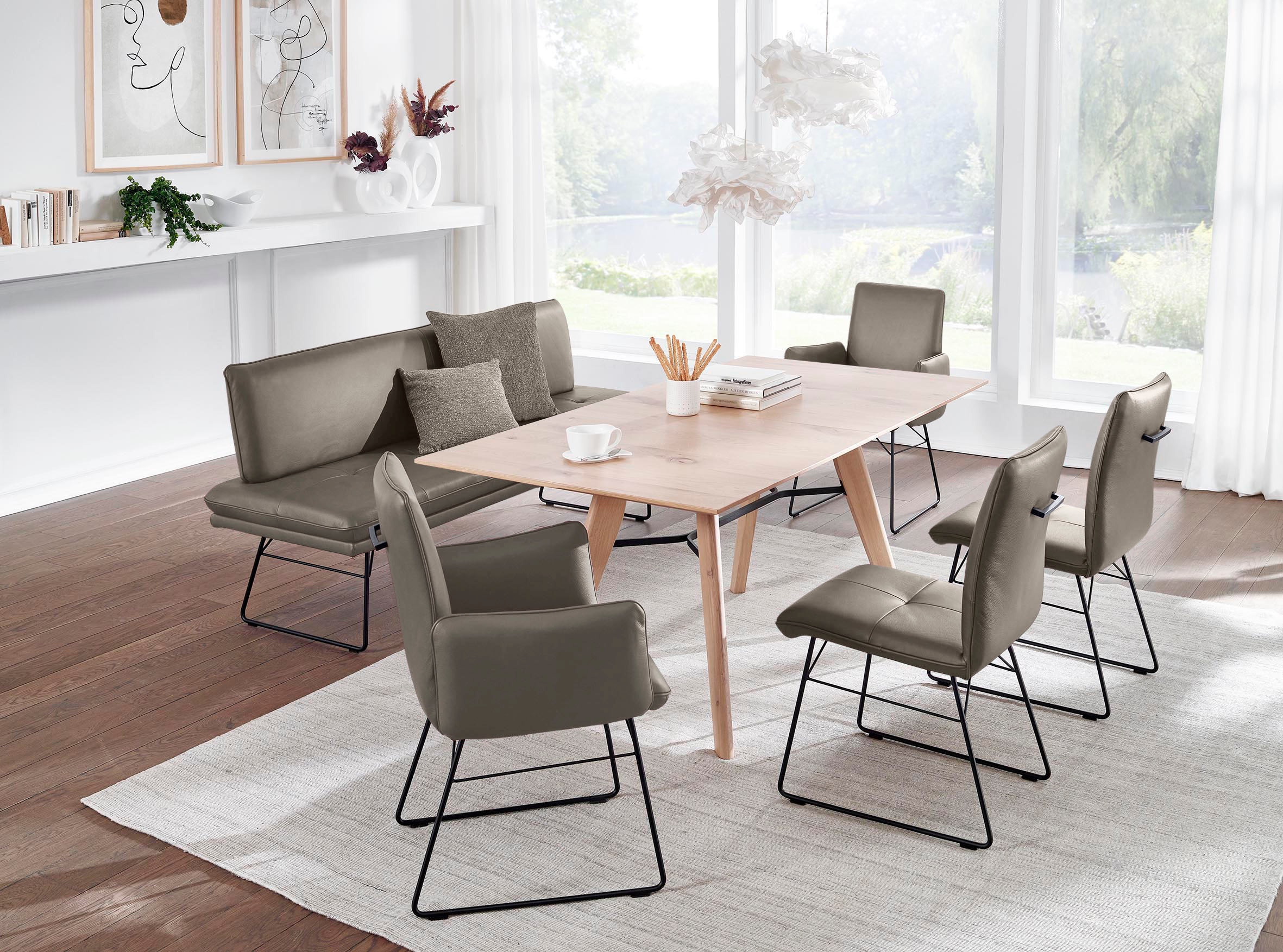 K+W Komfort & Wohnen Essgruppe "Giacomo IV" 6 Stk. tlg. Polsterbank in 2 Gr günstig online kaufen