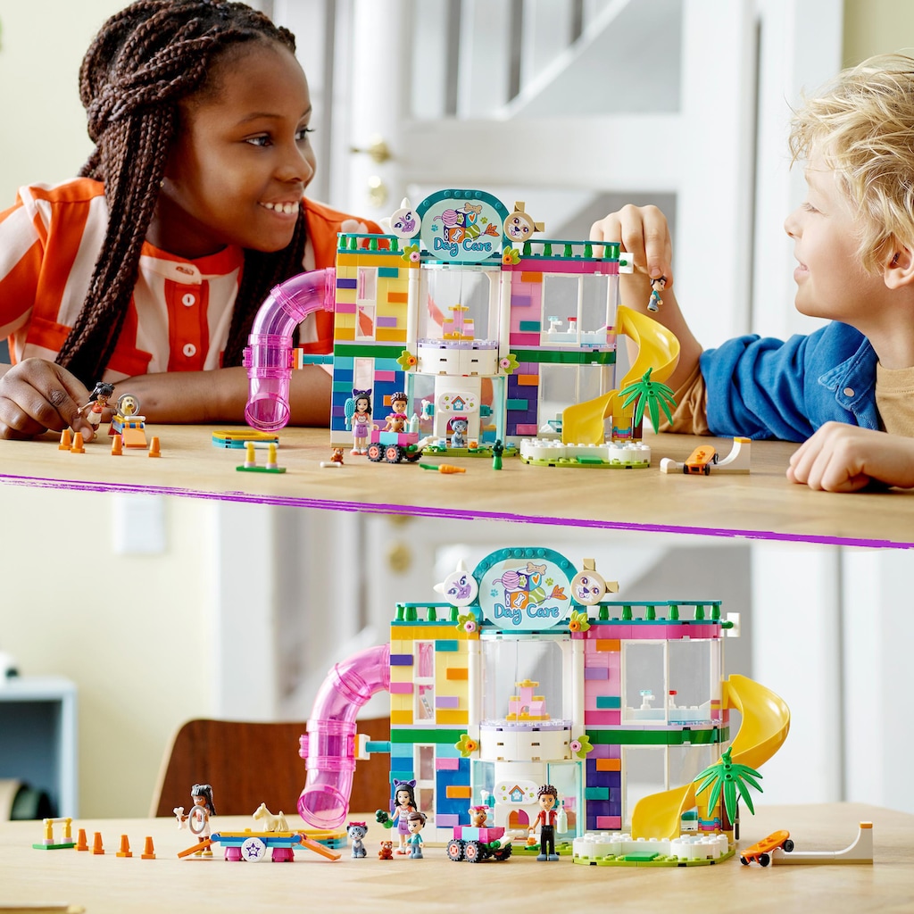 LEGO® Konstruktionsspielsteine »Tiertagesstätte (41718), LEGO® Friends«, (593 St.)