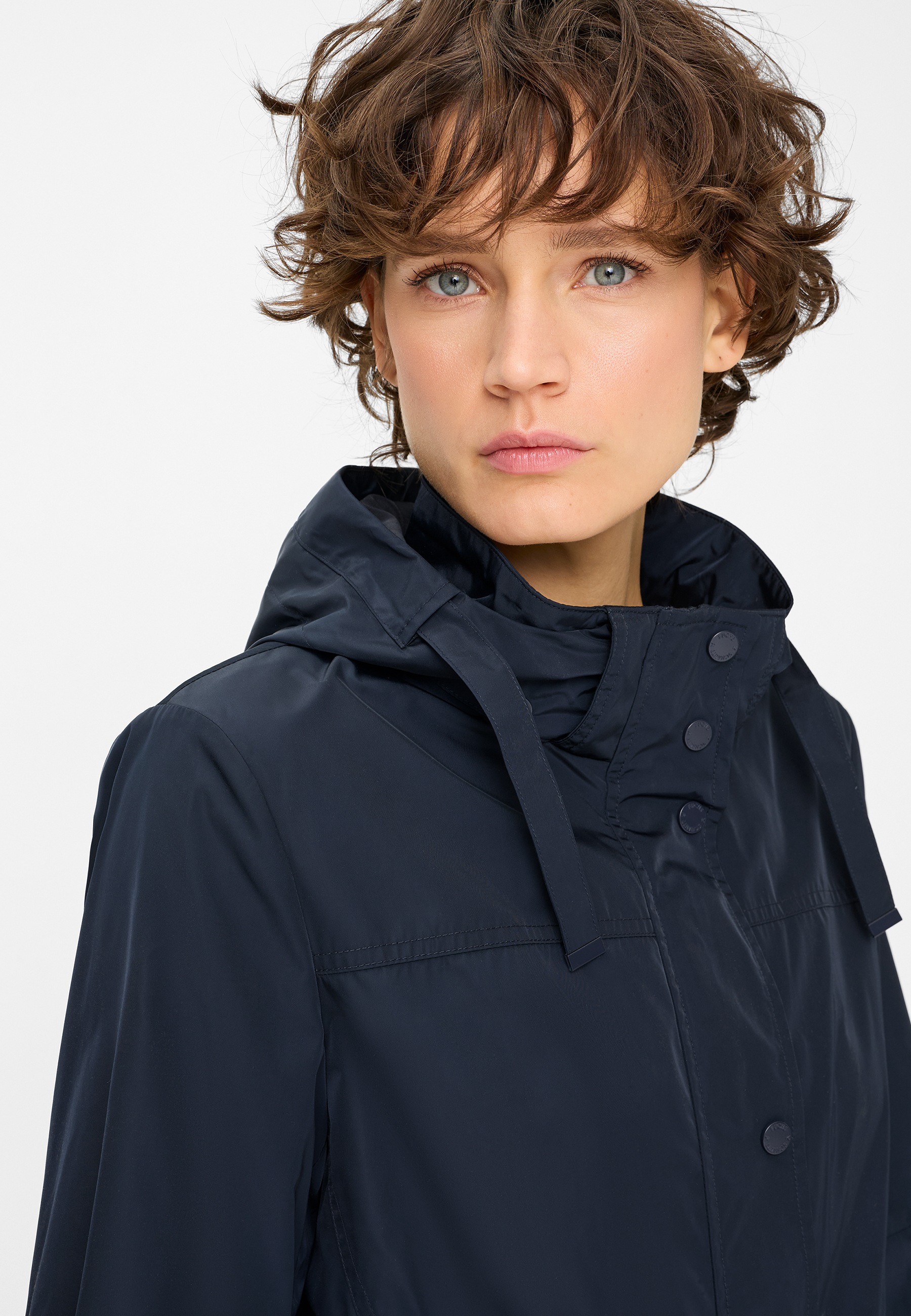 Thumbnail - Fuchs Schmitt Kurzmantel abnehmbare Kapuze, Regular Fit, verdeckter Reißverschluss