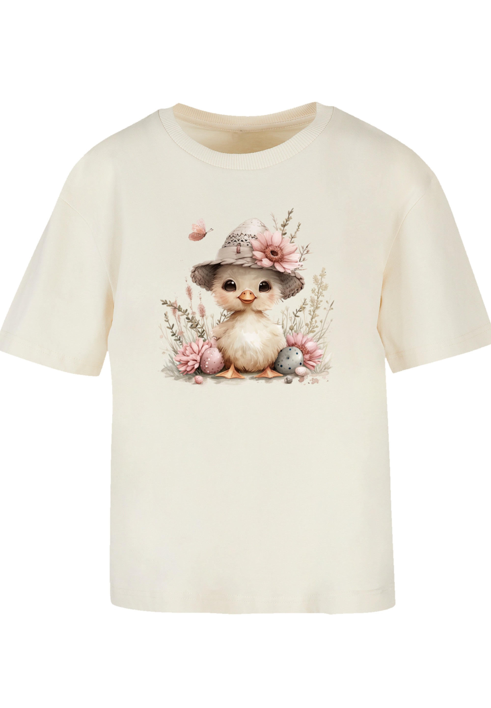 F4NT4STIC T-Shirt »Süßes Oster Küken mit Hut«, Premium Qualität