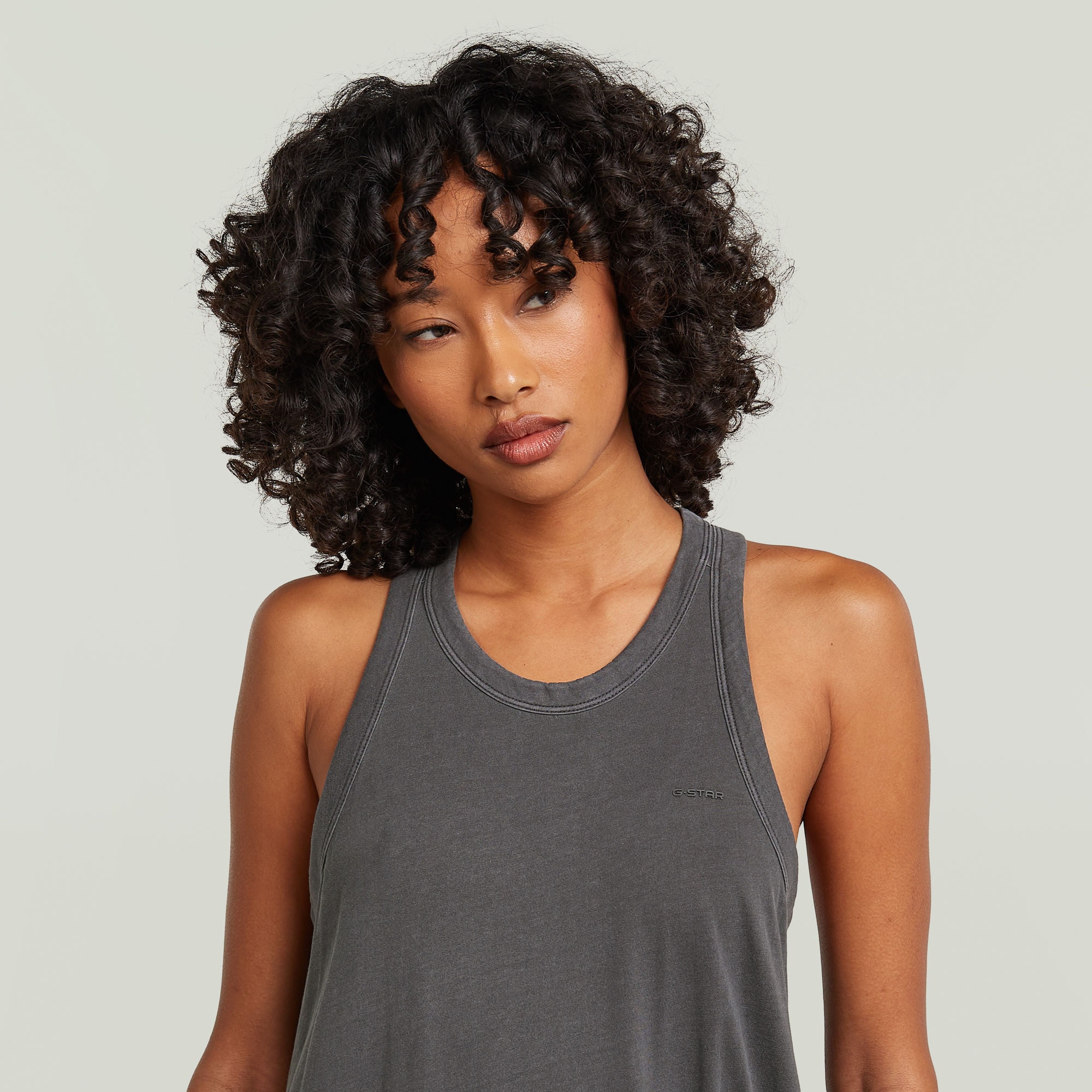 G-STAR Maxikleid »Washed Tank Maxi Dress wmn« mit Racerback, Baumwolle