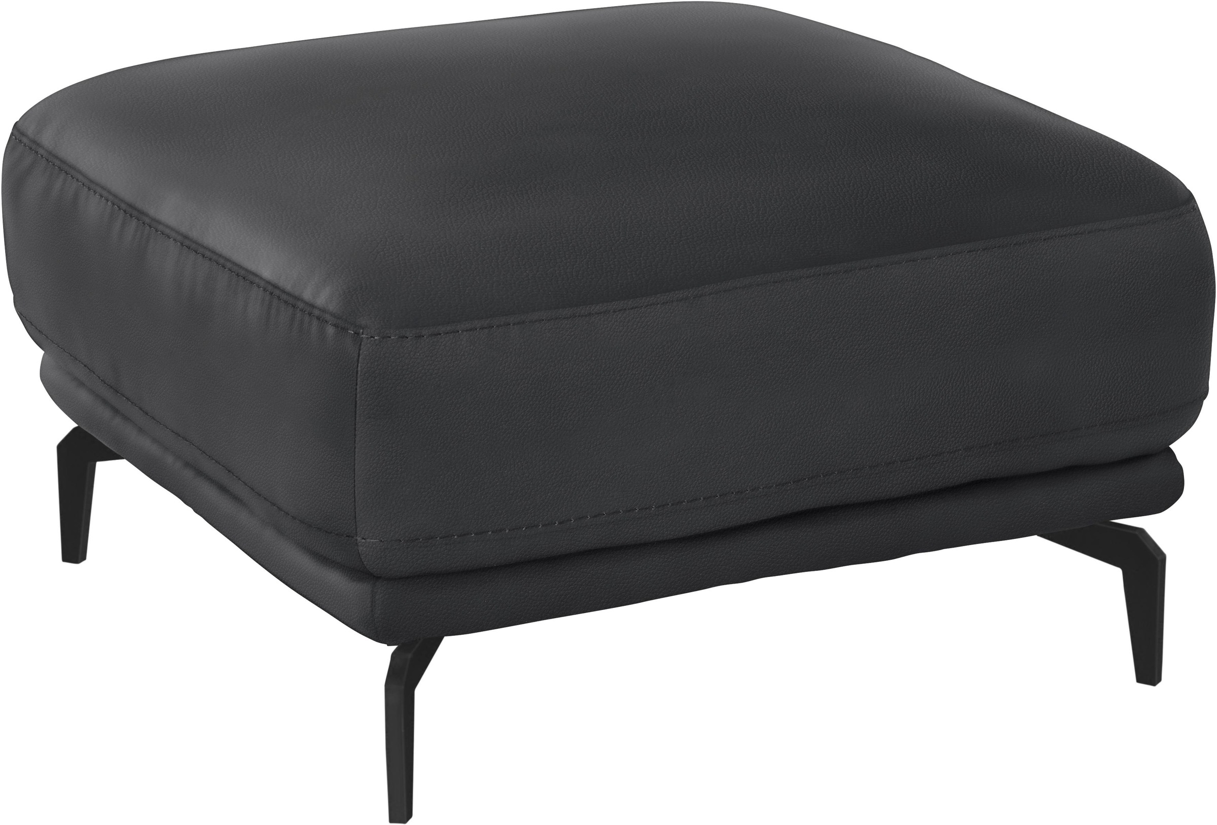 W.SCHILLIG Hocker »montanaa«, mit Metallfüßen in Schwarz pulverbeschichtet, Breite 71 cm
