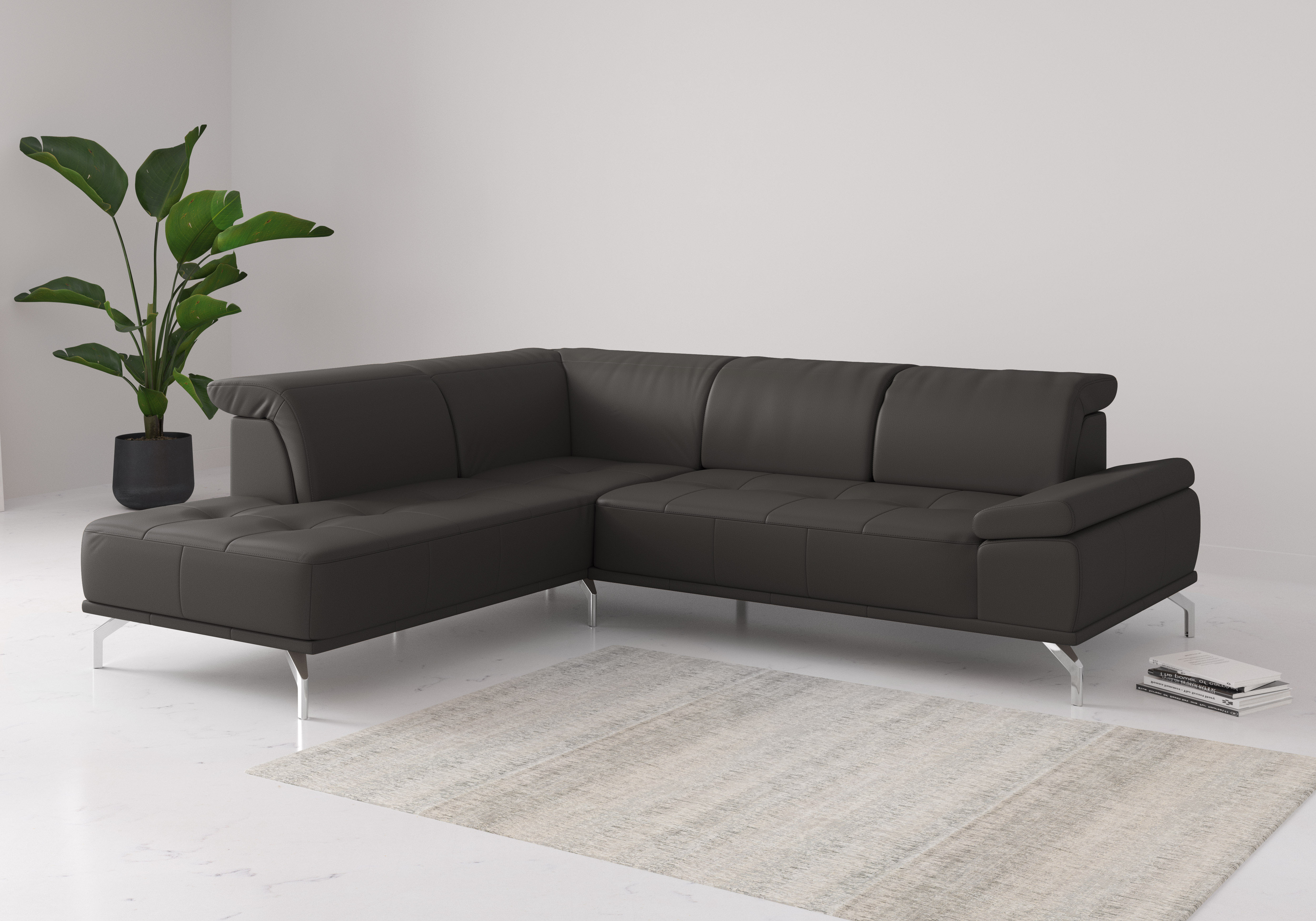 OTTO home Ecksofa "Caluna" Inkl.Sitztiefenverstellung, wahlweise mit Kopf- und Armteilverstellung