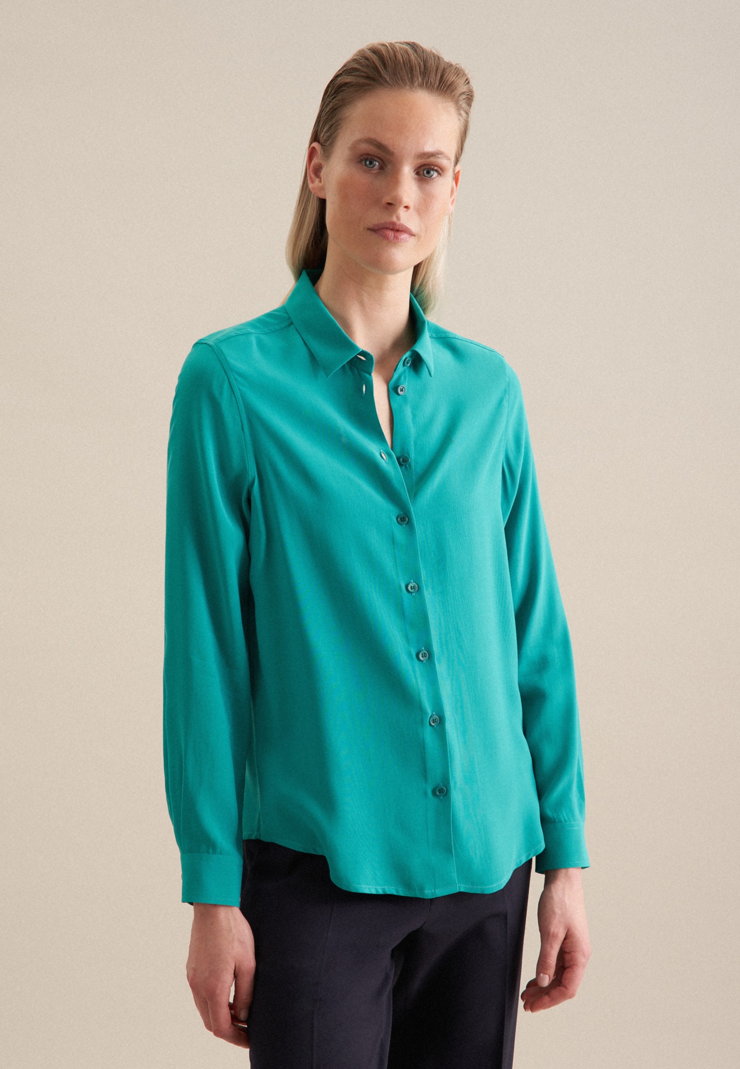 seidensticker Hemdbluse, 1/1 Uni günstig online kaufen