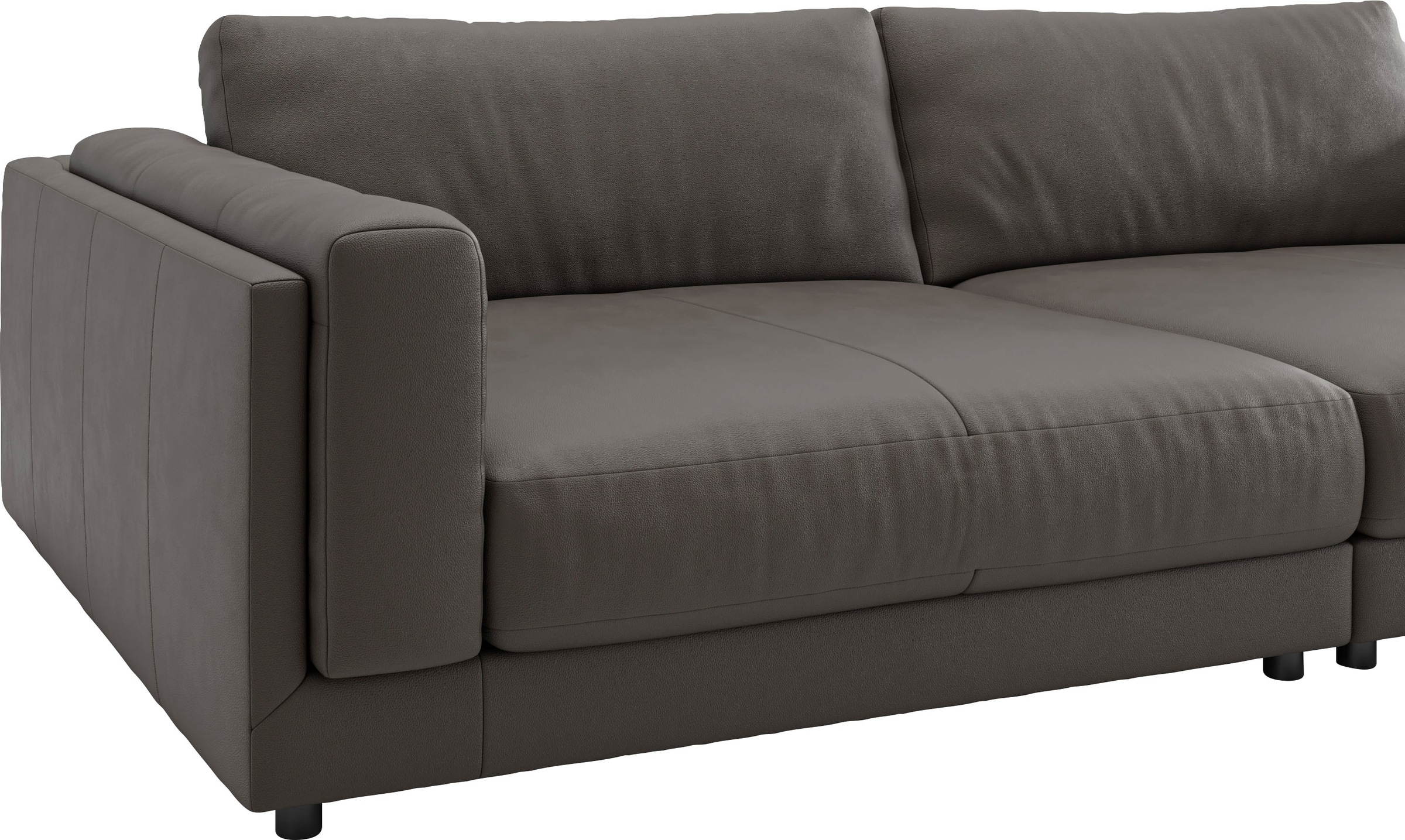 3C Candy Big-Sofa »Karalis mit extra großer Sitztiefe, elegantes Mega Sofa zum Relaxen,«, auch in Cord- oder Leder-Bezug, lose Kissen, loungige Bequemlichkeit