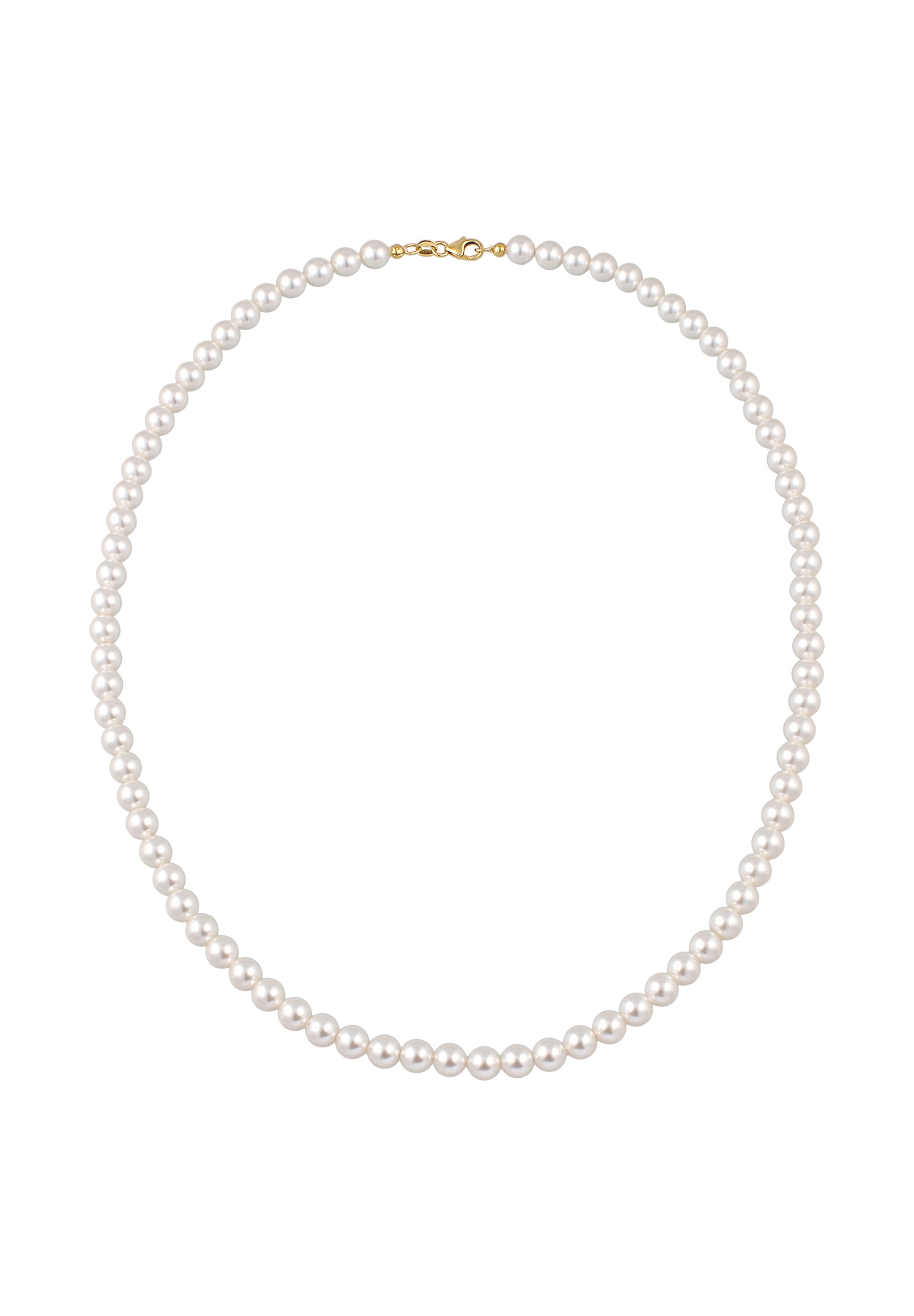 Elli Silberkette »Halskette mit Swarovski(R) Perlen Weiß 925 Sterling Silber«