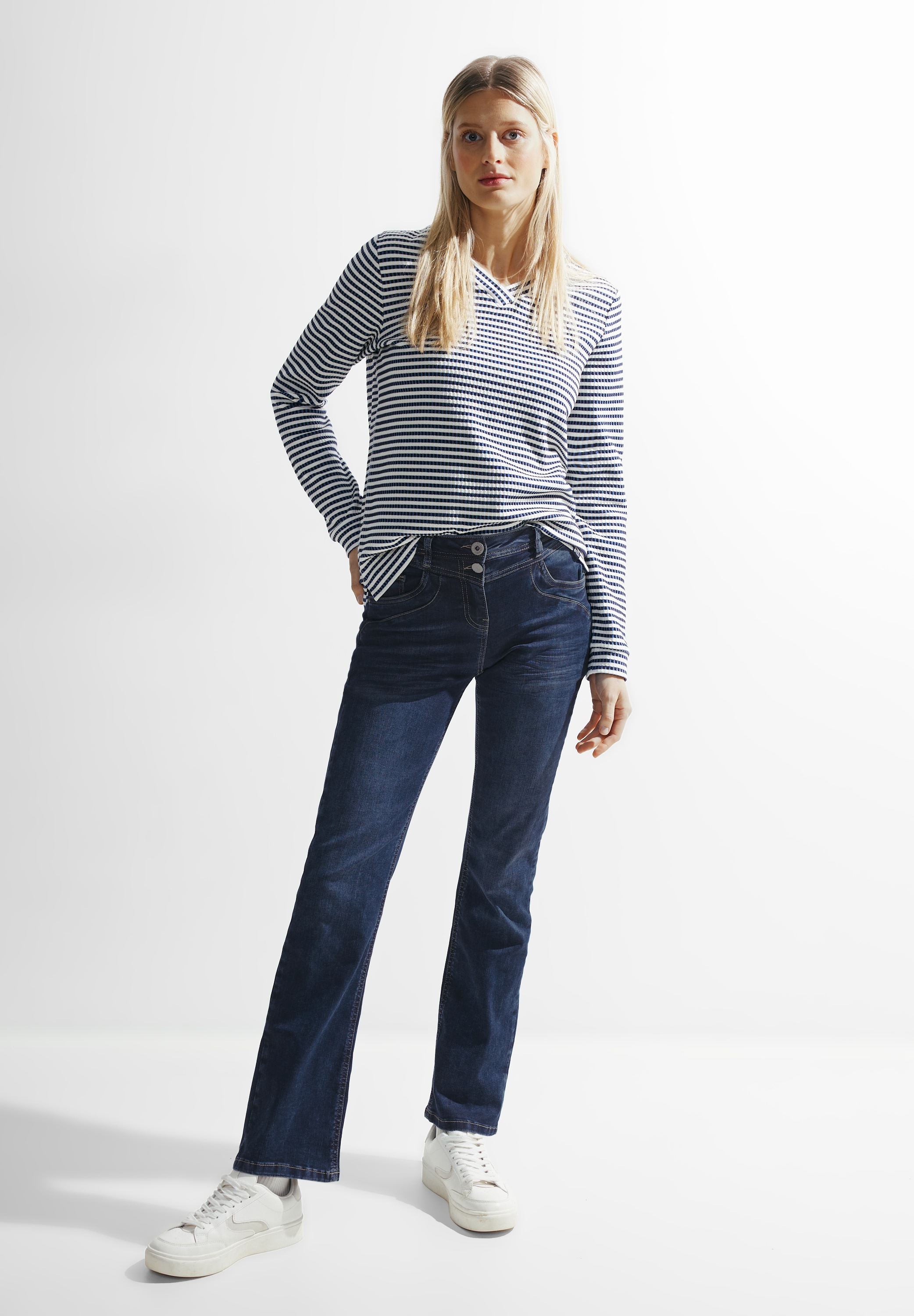 Cecil Bootcut-Jeans, High Waist