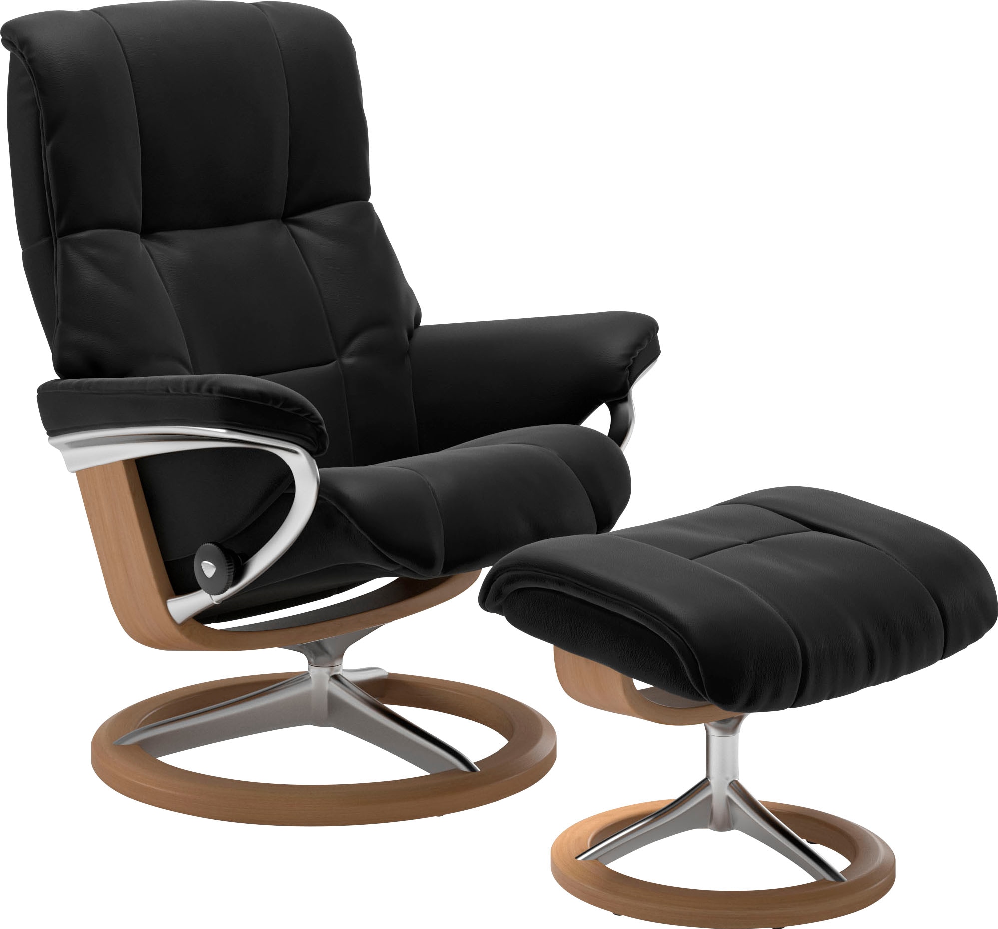 Stressless Fußhocker "Mayfair", mit Signature Base, Gestell Eiche