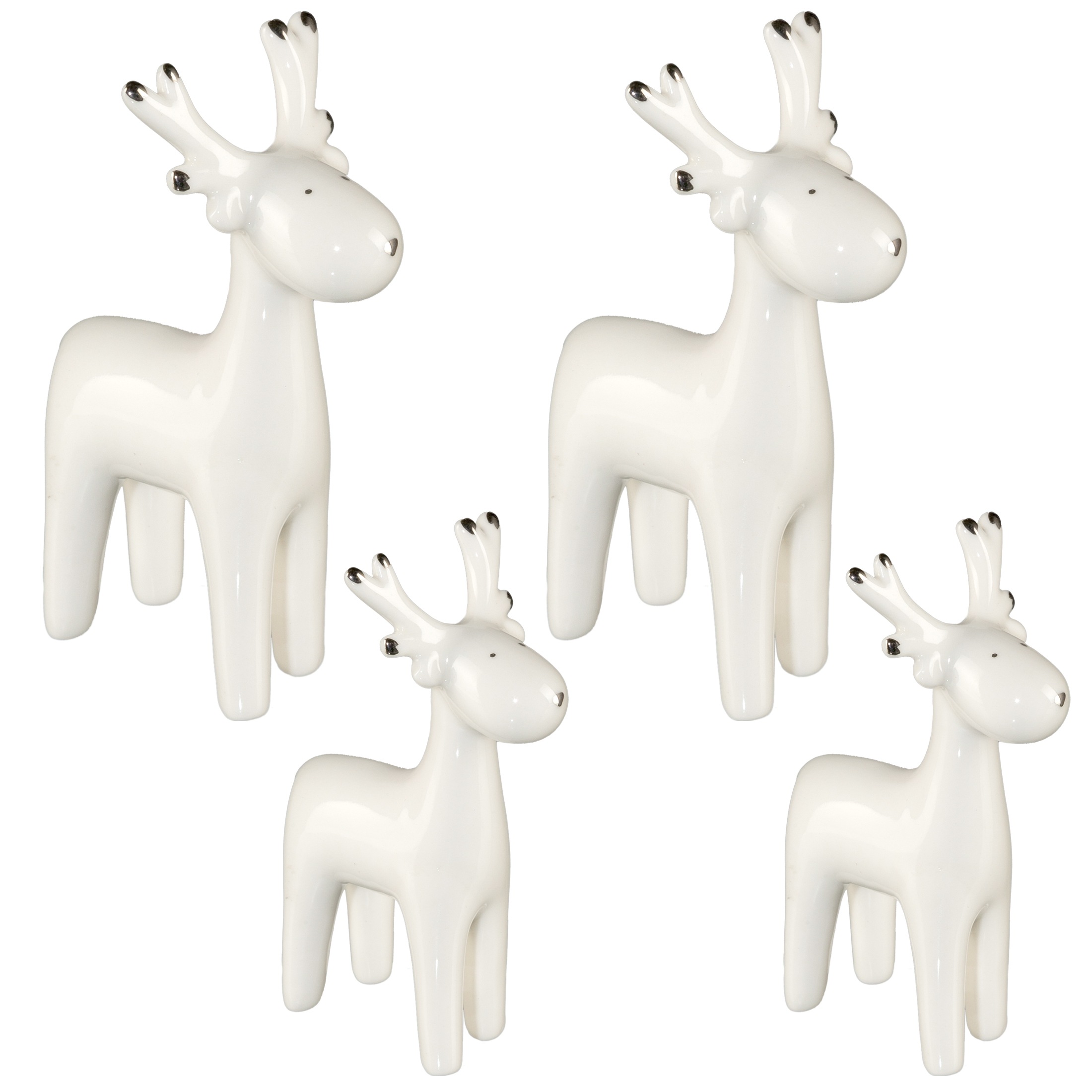 Creativ home Weihnachtsfigur "Keramikfigur Elch" in zwei Größen handbemalt günstig online kaufen