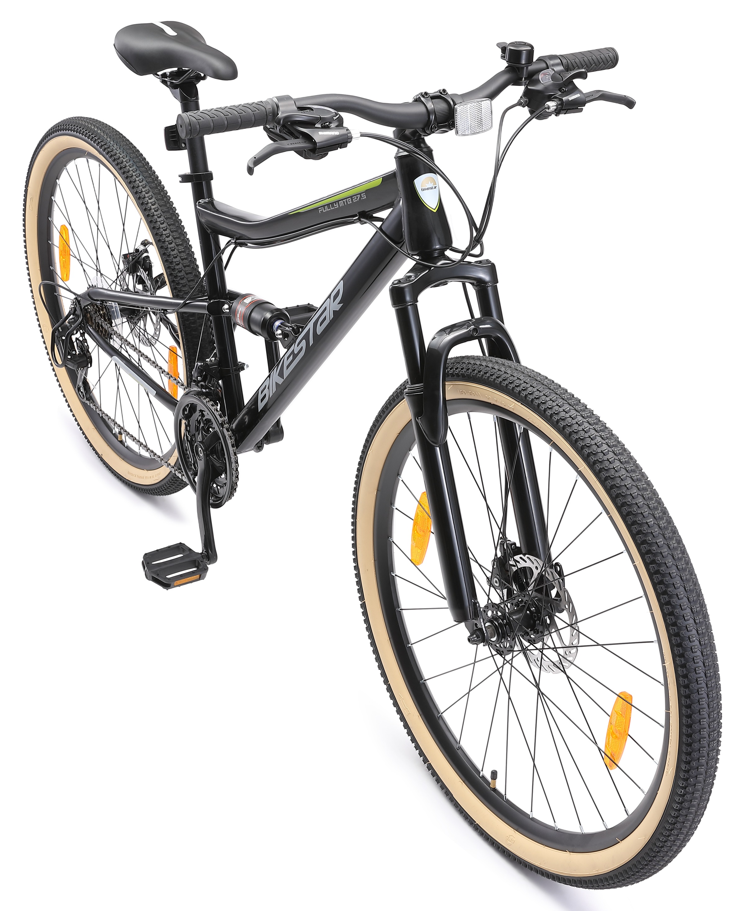 Bikestar Mountainbike 21 Gang Shimano RD-TY300 Schaltwerk Kettenschaltung für Damen und Herren, Kettenschaltung