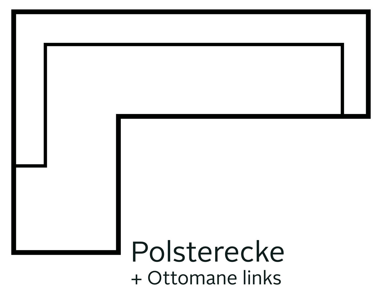 Home affaire Ecksofa »Solvei L-Form«, wahlweise auch mit Kopfteilverstellung und Bettfunktion, Federkern