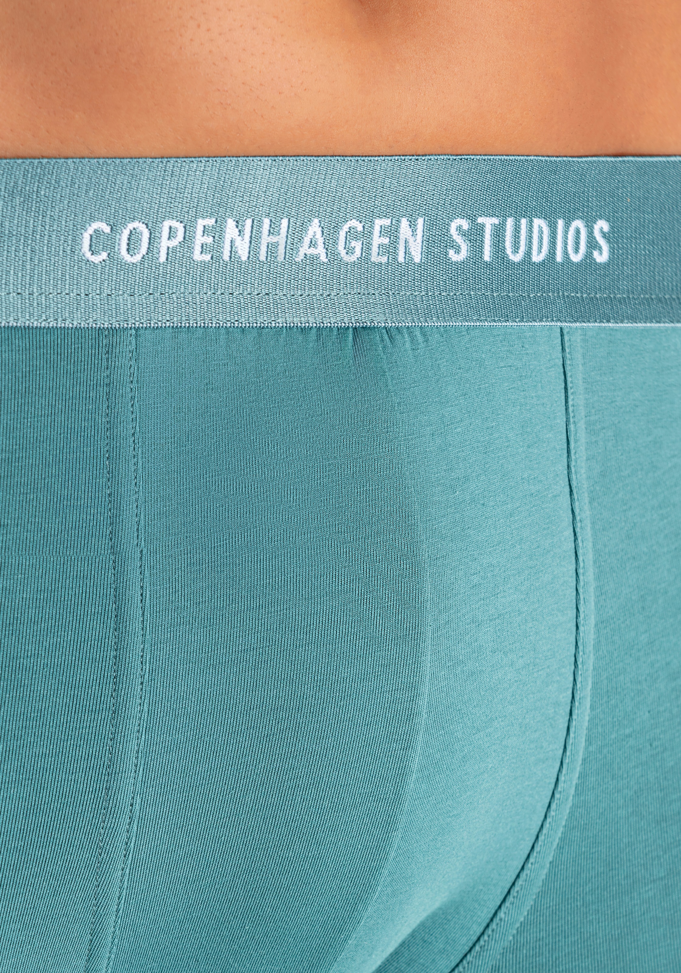 Copenhagen Studios Langer Boxer »Boxershorts für Herren«, (3 St.), mit längerem Bein und Logobund