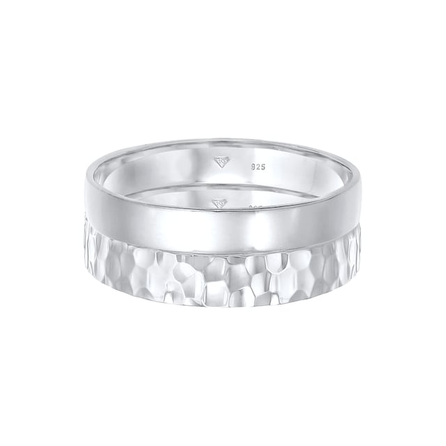 Kuzzoi Ring-Set »Kuzzoi Ring Set Basic Gehämmert 925 Silber« ▷ kaufen | BAUR