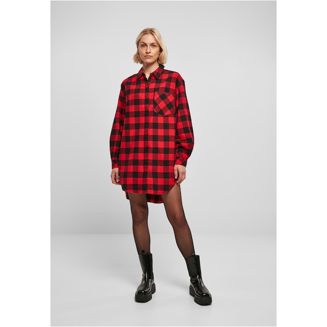URBAN CLASSICS Jerseykleid »Damen Ladies Oversized Check Flannel Shirt Dress«,  (1 tlg.) online bestellen | BAUR