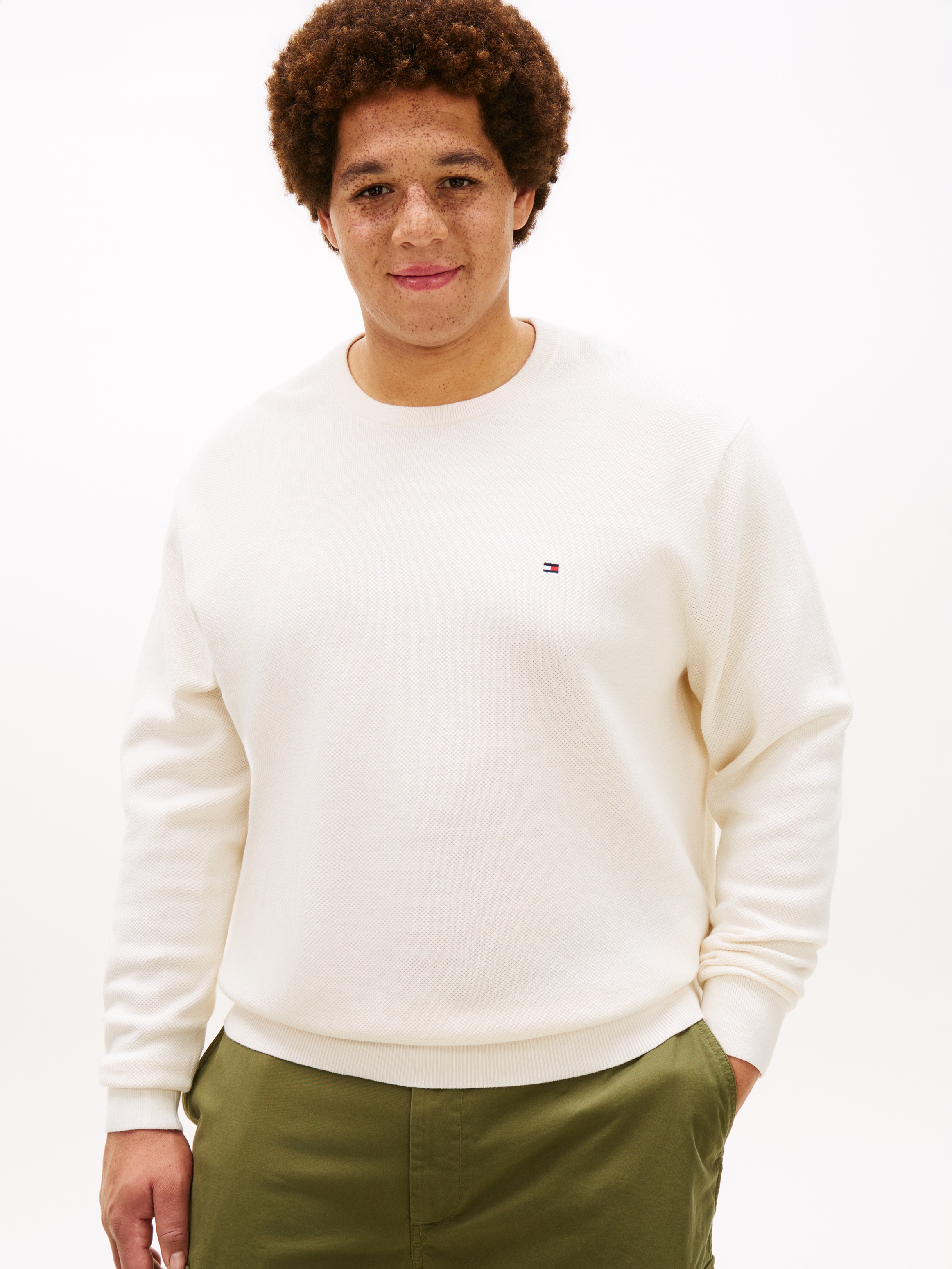 Tommy Hilfiger Big & Tall Rundhalspullover »ESSENTIAL STRUCTURE CREW NECK« Große Größen, regular fit